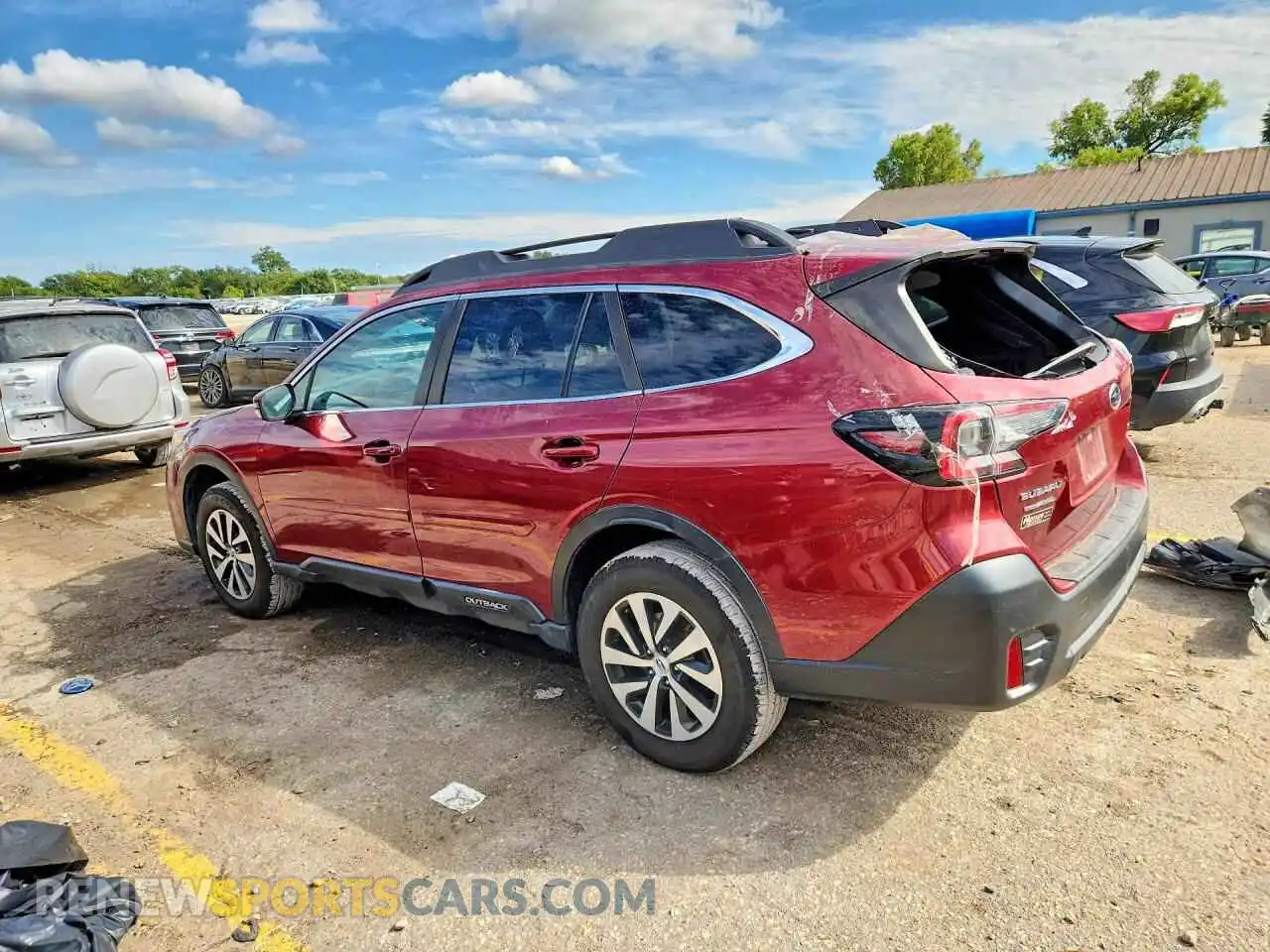 2 Photograph of a damaged car 4S4BTAFC7N3193188 SUBARU OUTBACK 2022