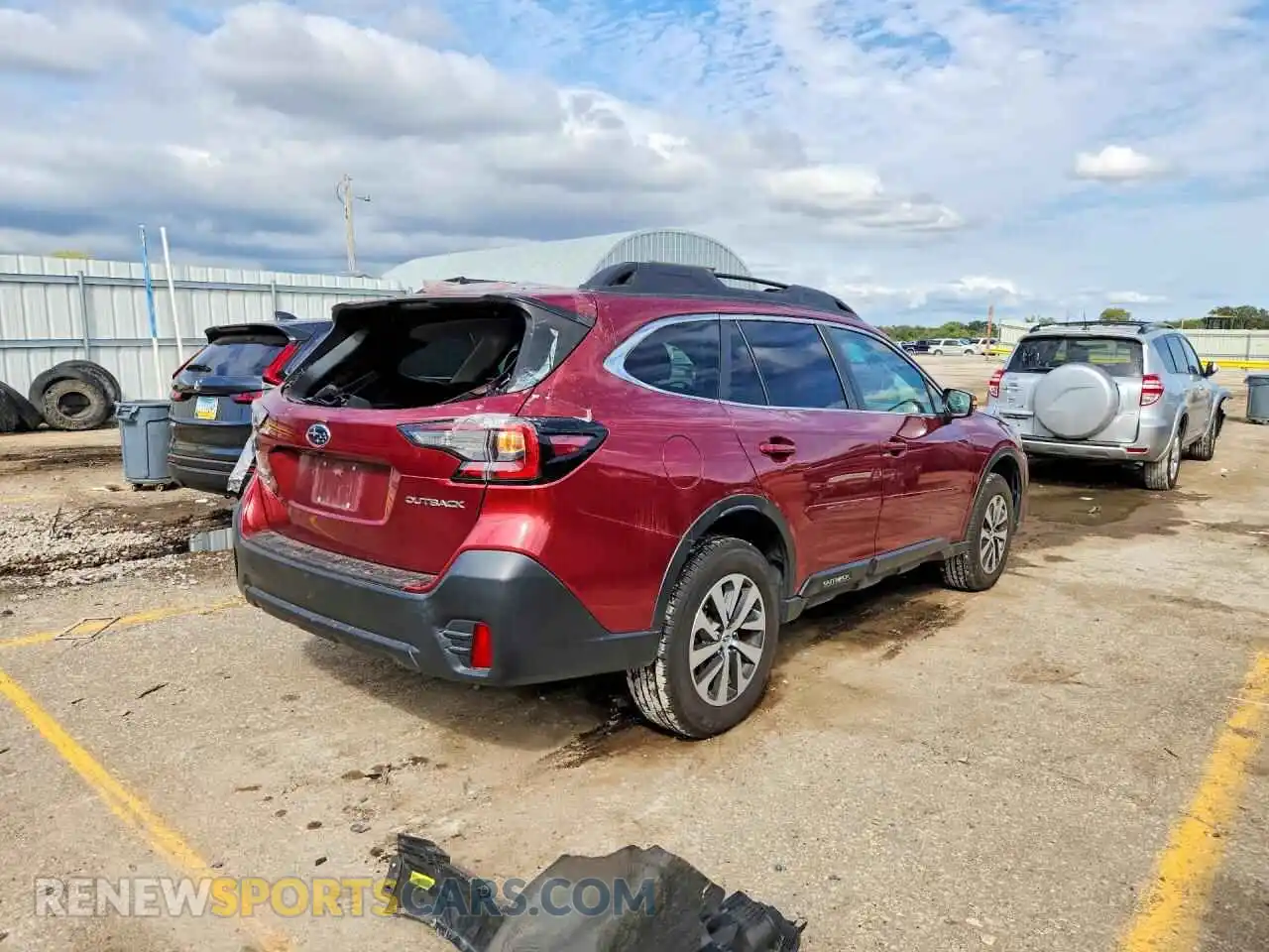 3 Photograph of a damaged car 4S4BTAFC7N3193188 SUBARU OUTBACK 2022