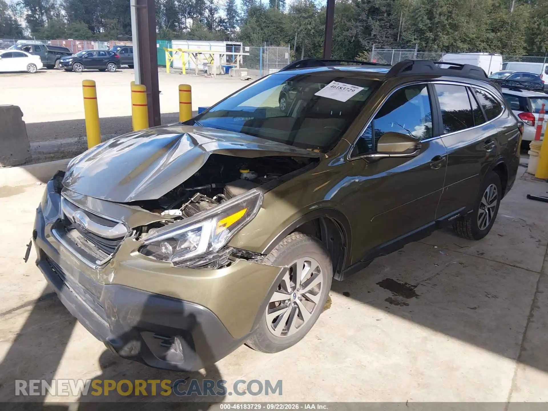 2 fotografías del automóvil dañado 4S4BTAFCXN3196019 SUBARU OUTBACK 2022