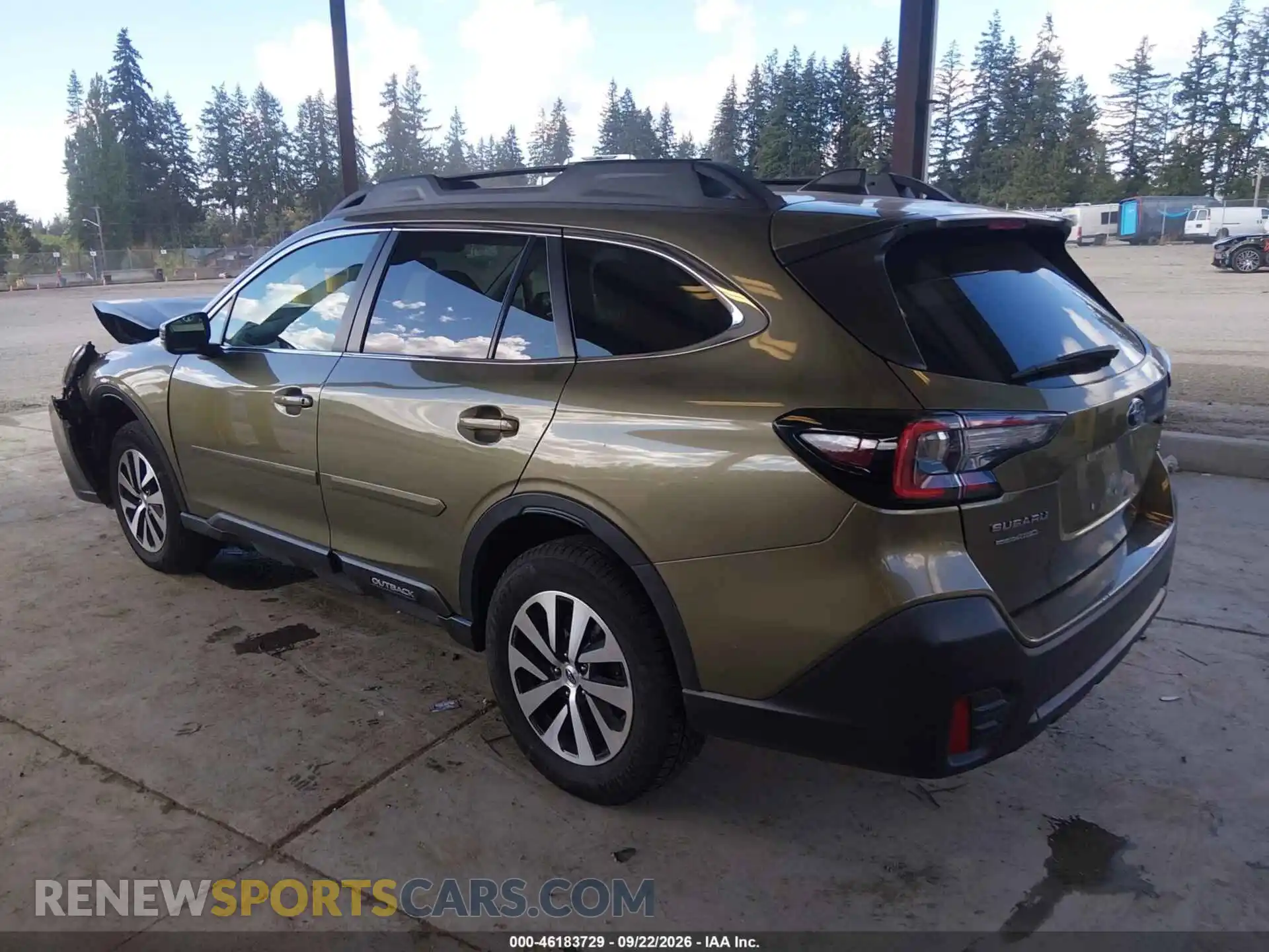 3 fotografías del automóvil dañado 4S4BTAFCXN3196019 SUBARU OUTBACK 2022