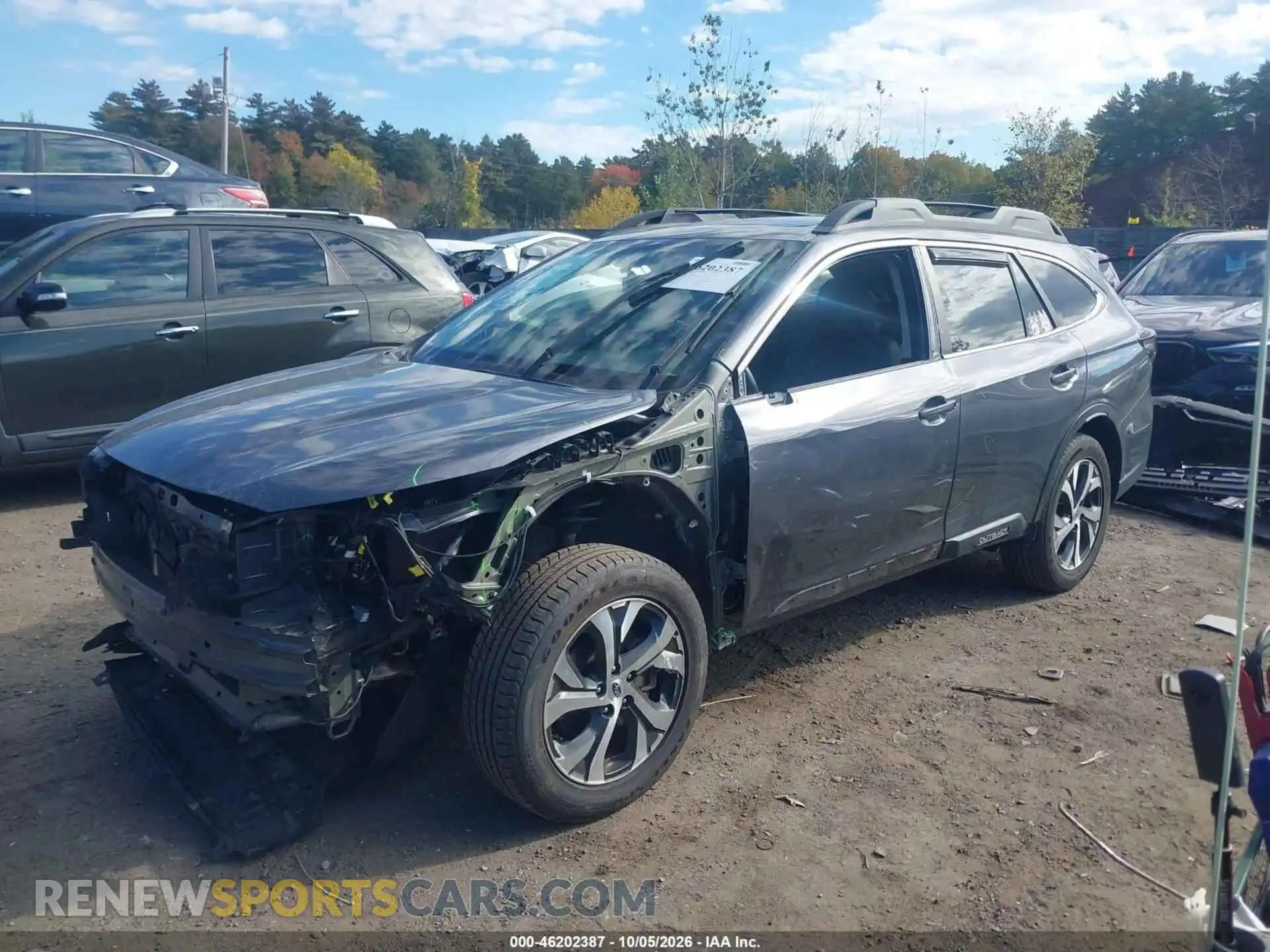 2 fotografías del automóvil dañado 4S4BTANC0N3229921 SUBARU OUTBACK 2022