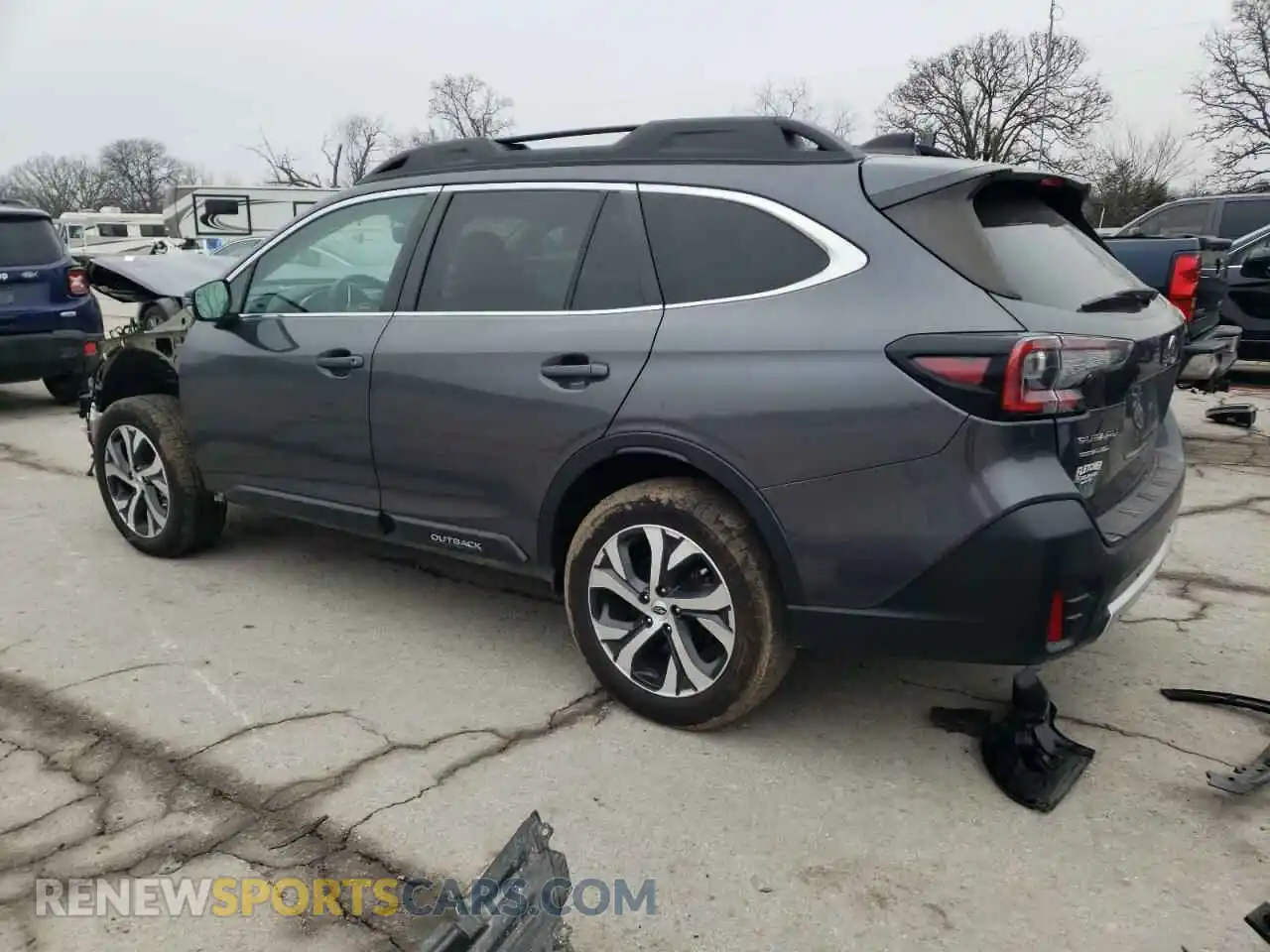 2 Photograph of a damaged car 4S4BTANC1N3201447 SUBARU OUTBACK 2022