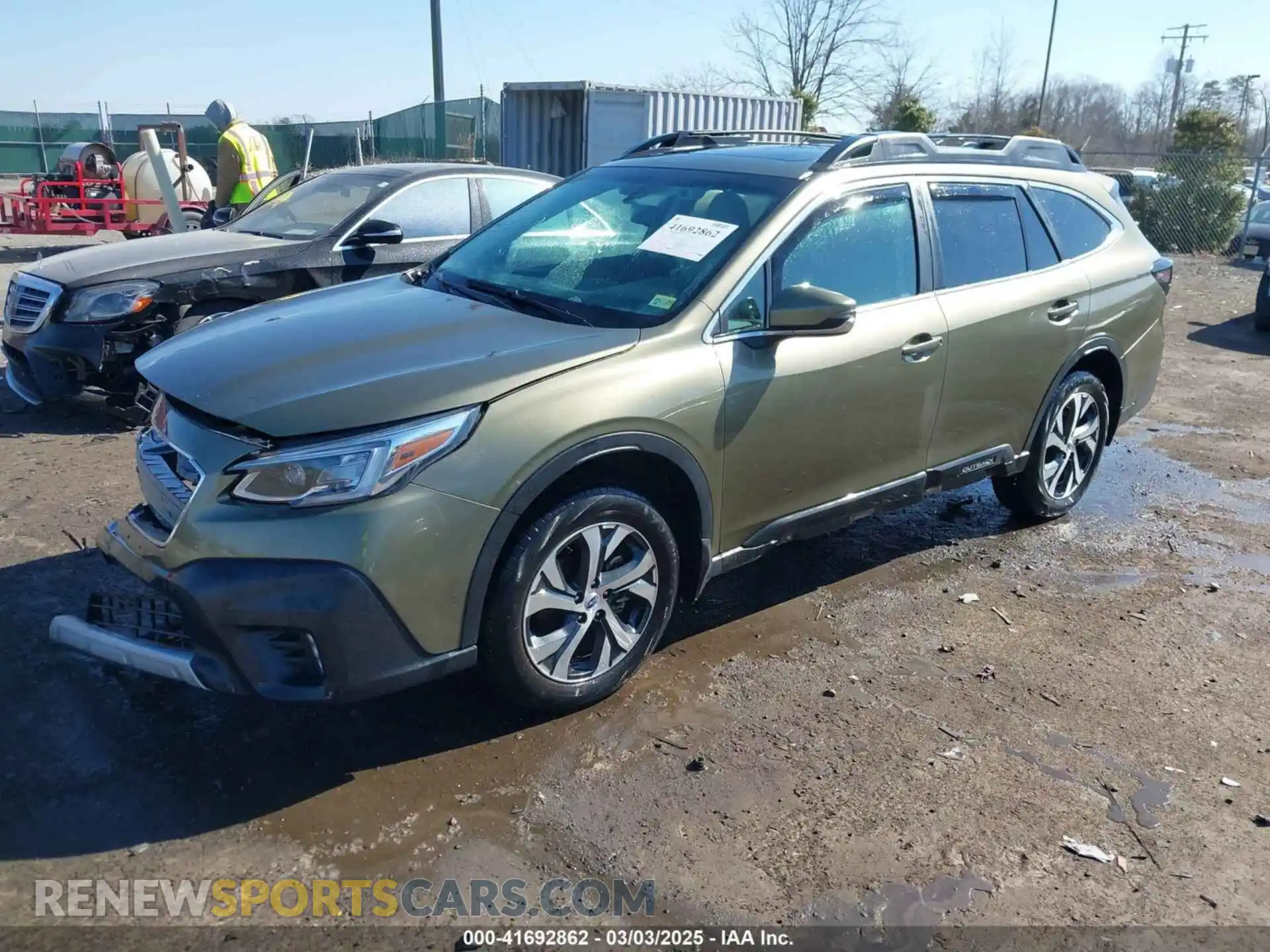 2 Photograph of a damaged car 4S4BTANC4N3110270 SUBARU OUTBACK 2022