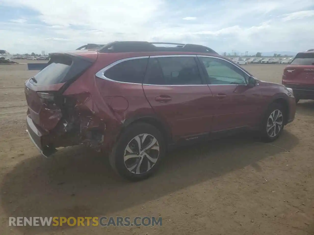 3 Photograph of a damaged car 4S4BTANC6N3187657 SUBARU OUTBACK 2022