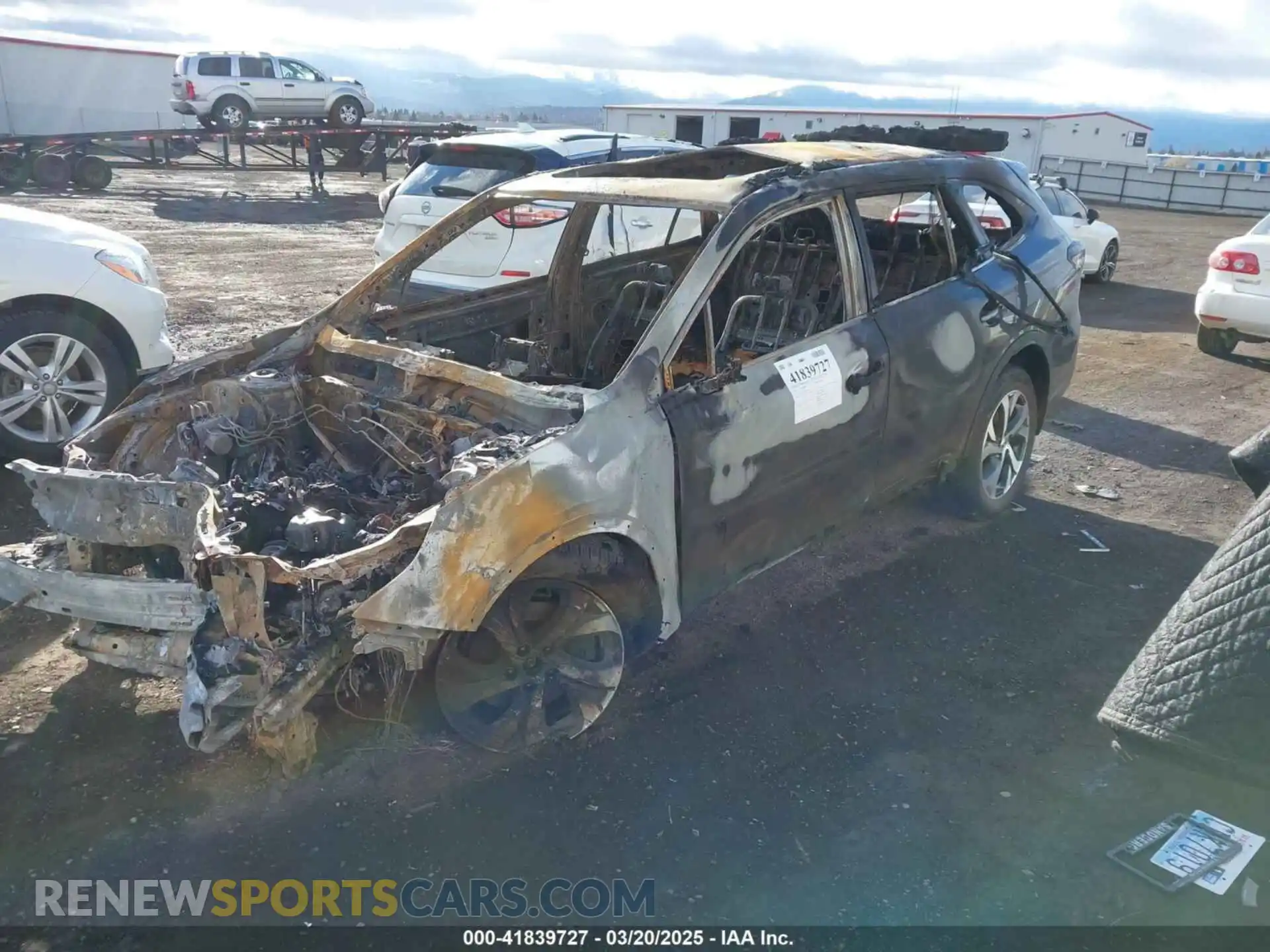 2 Photograph of a damaged car 4S4BTANCXN3202970 SUBARU OUTBACK 2022