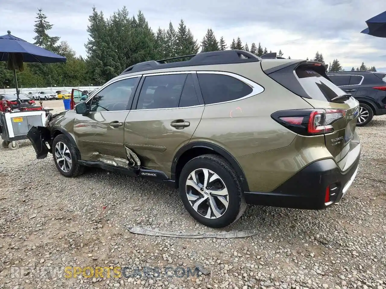2 fotografías del automóvil dañado 4S4BTGND2N3278355 SUBARU OUTBACK 2022