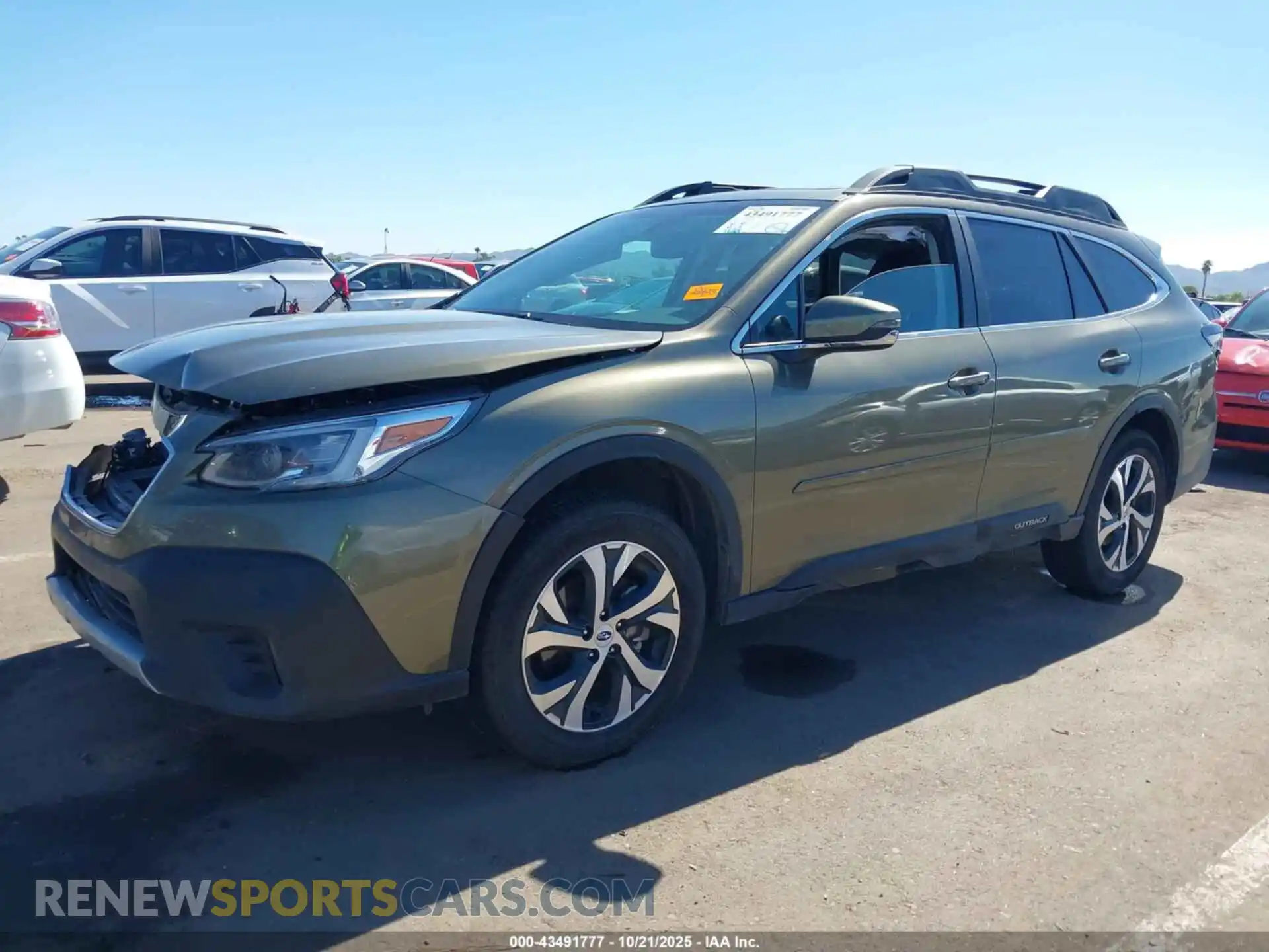 2 fotografías del automóvil dañado 4S4BTGND6N3100111 SUBARU OUTBACK 2022