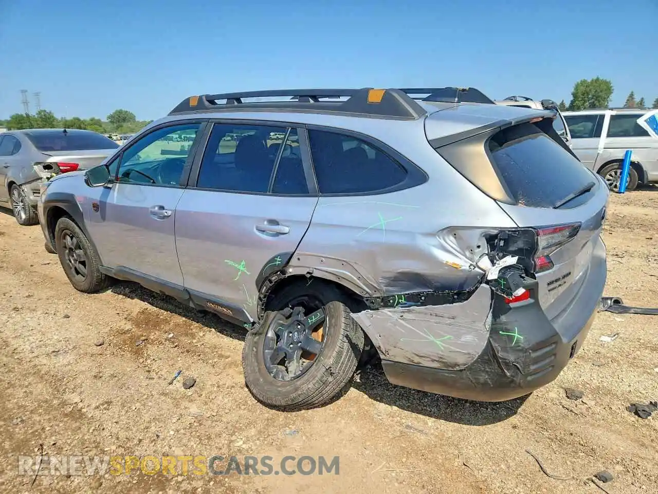 2 Photograph of a damaged car 4S4BTGSD1N3178607 SUBARU OUTBACK 2022