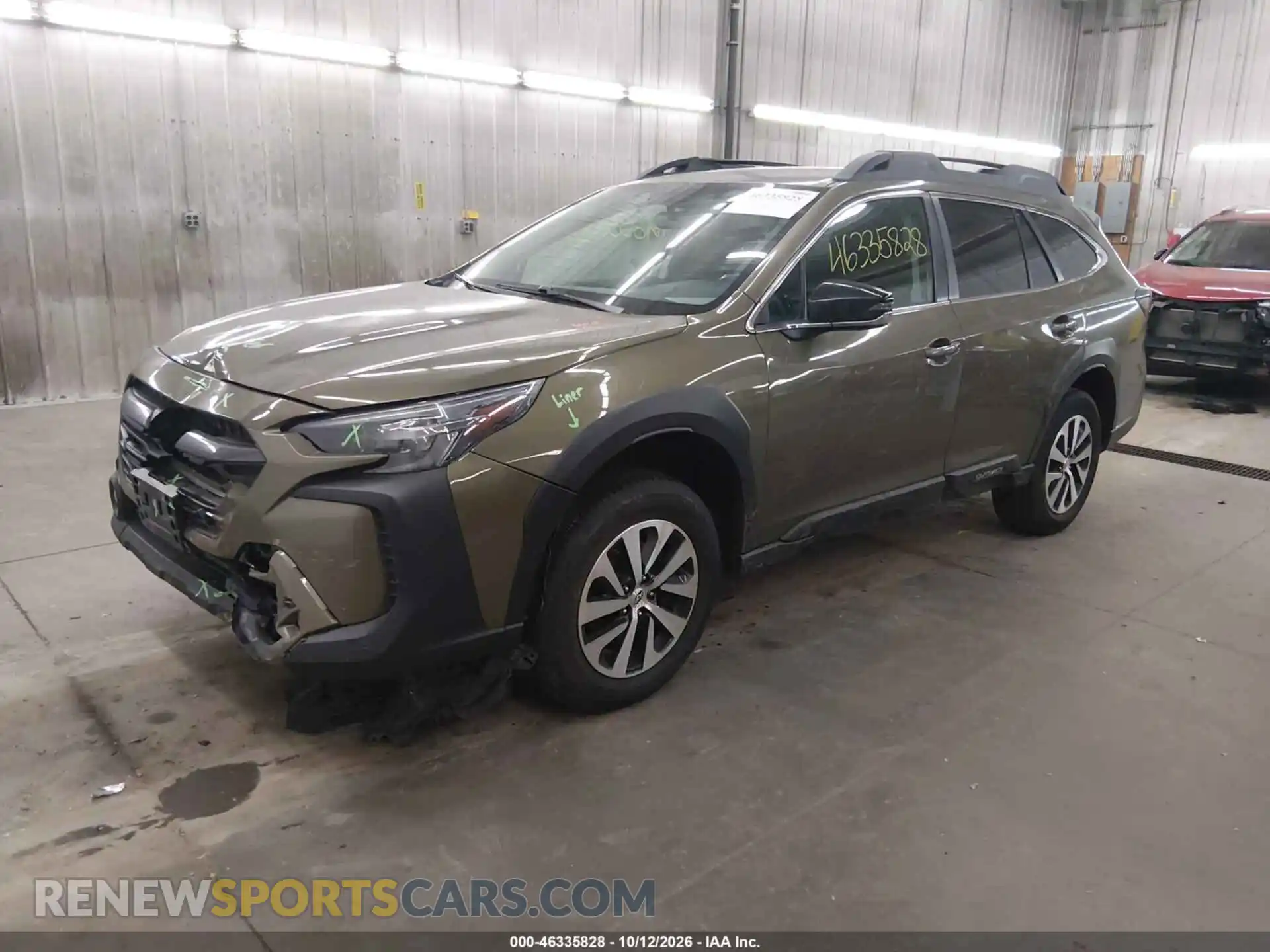 2 fotografías del automóvil dañado 4S4BTADC8P3163686 SUBARU OUTBACK 2023