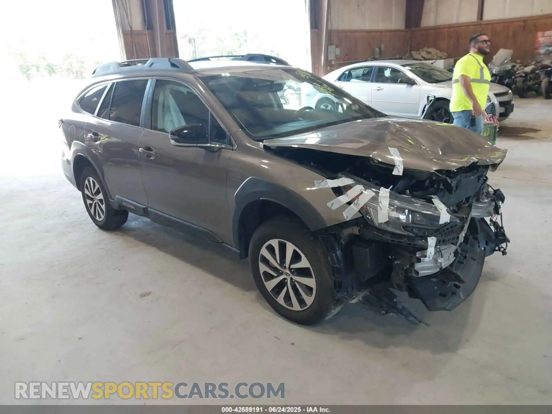 1 Photograph of a damaged car 4S4BTAFC5P3147975 SUBARU OUTBACK 2023