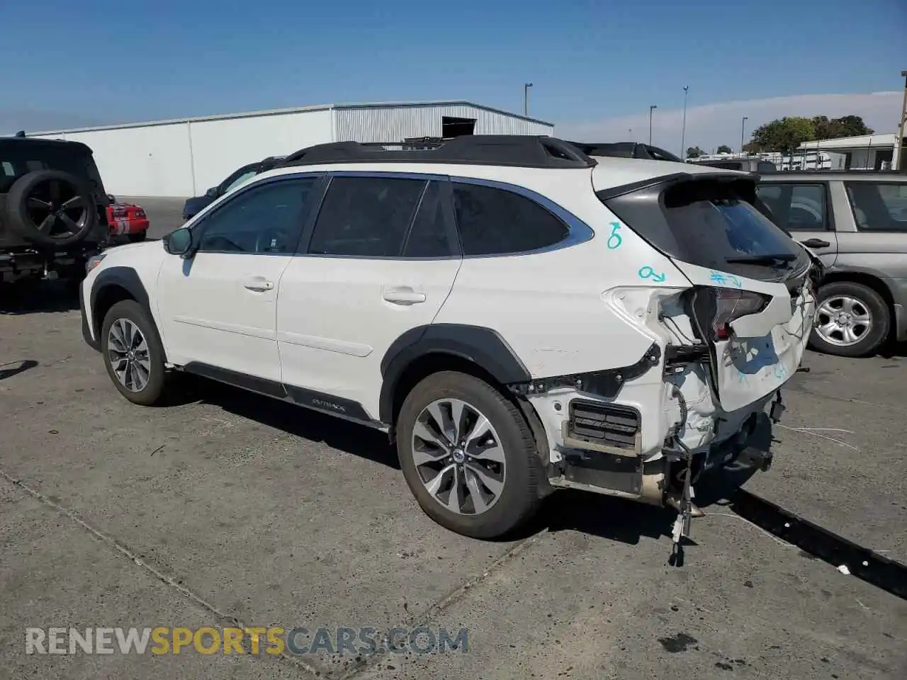 2 Photograph of a damaged car 4S4BTANC7P3203786 SUBARU OUTBACK 2023
