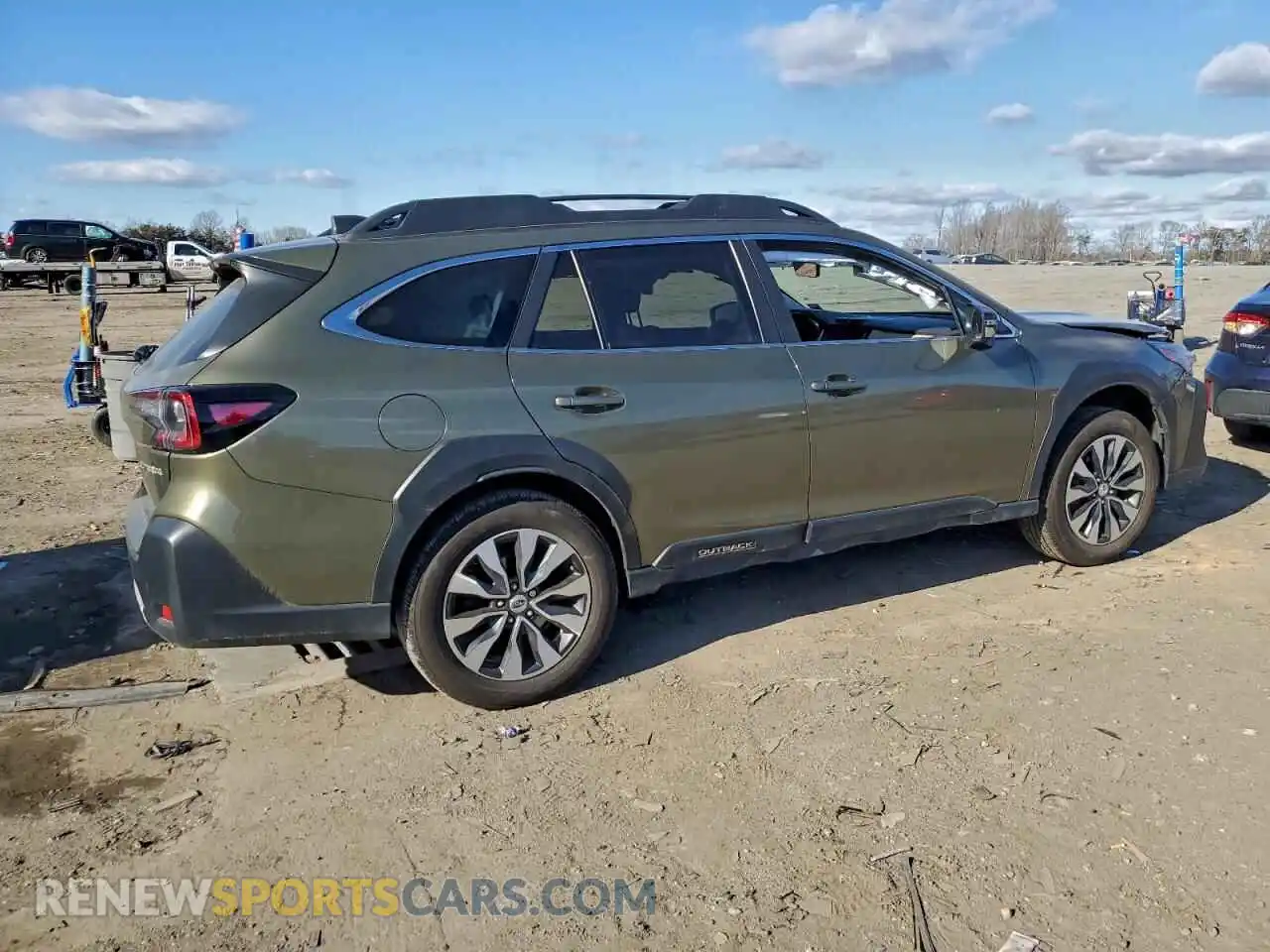 3 fotografías del automóvil dañado 4S4BTANC8P3102370 SUBARU OUTBACK 2023