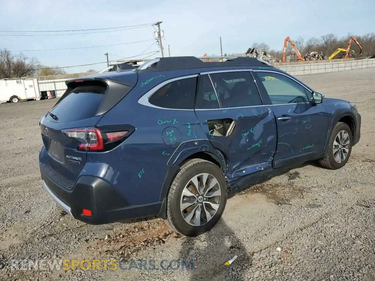3 Фотография поврежденного автомобиля 4S4BTAPCXP3134556 SUBARU OUTBACK 2023