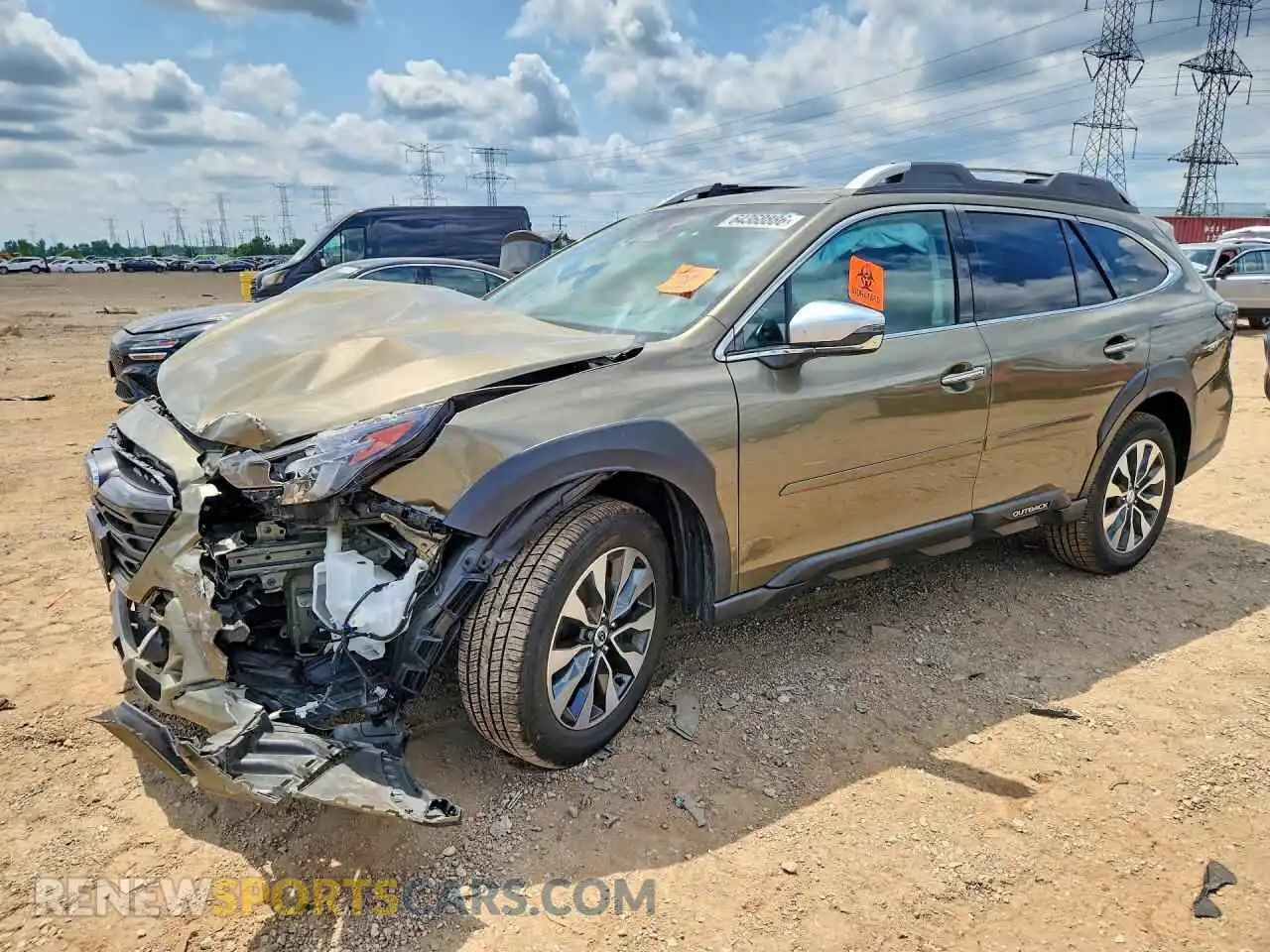 1 Photograph of a damaged car 4S4BTGPD0P3190761 SUBARU OUTBACK 2023