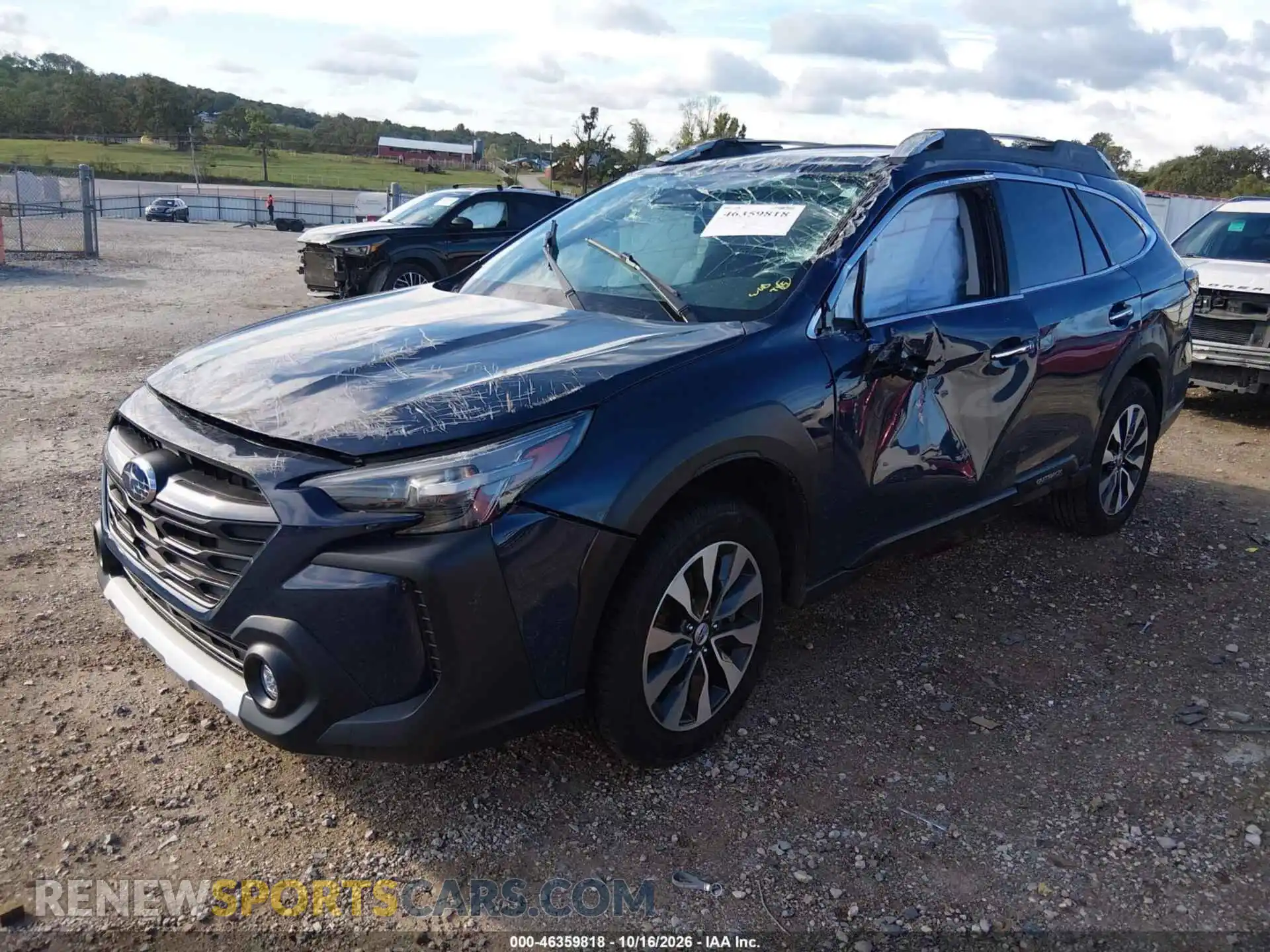 2 fotografías del automóvil dañado 4S4BTGPD6P3102165 SUBARU OUTBACK 2023