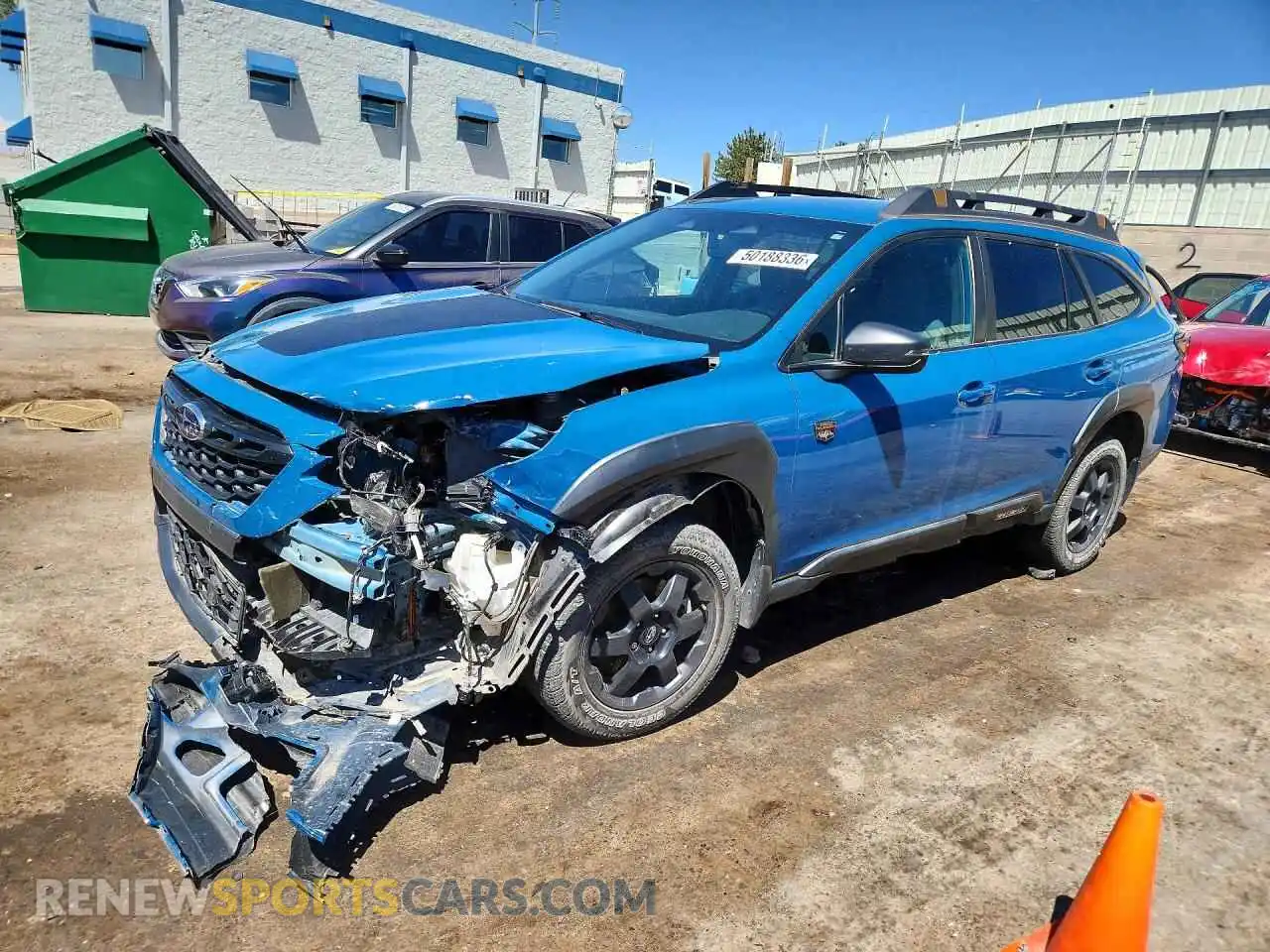 1 Photograph of a damaged car 4S4BTGSDXP3188152 SUBARU OUTBACK 2023