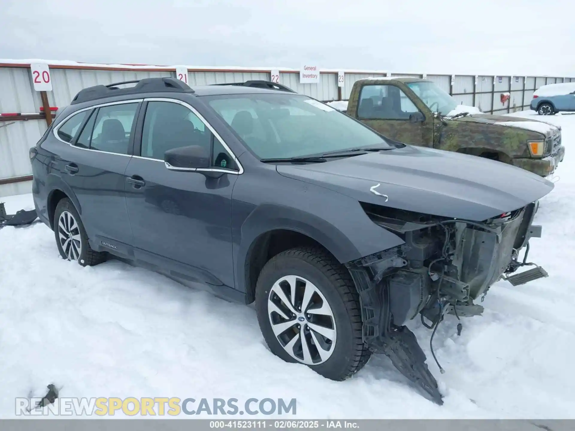 1 Photograph of a damaged car 4S4BTAAC4R3141482 SUBARU OUTBACK 2024