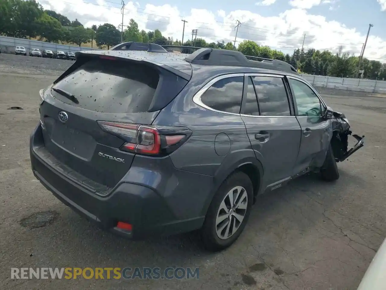 3 fotografías del automóvil dañado 4S4BTADC8R3288058 SUBARU OUTBACK 2024