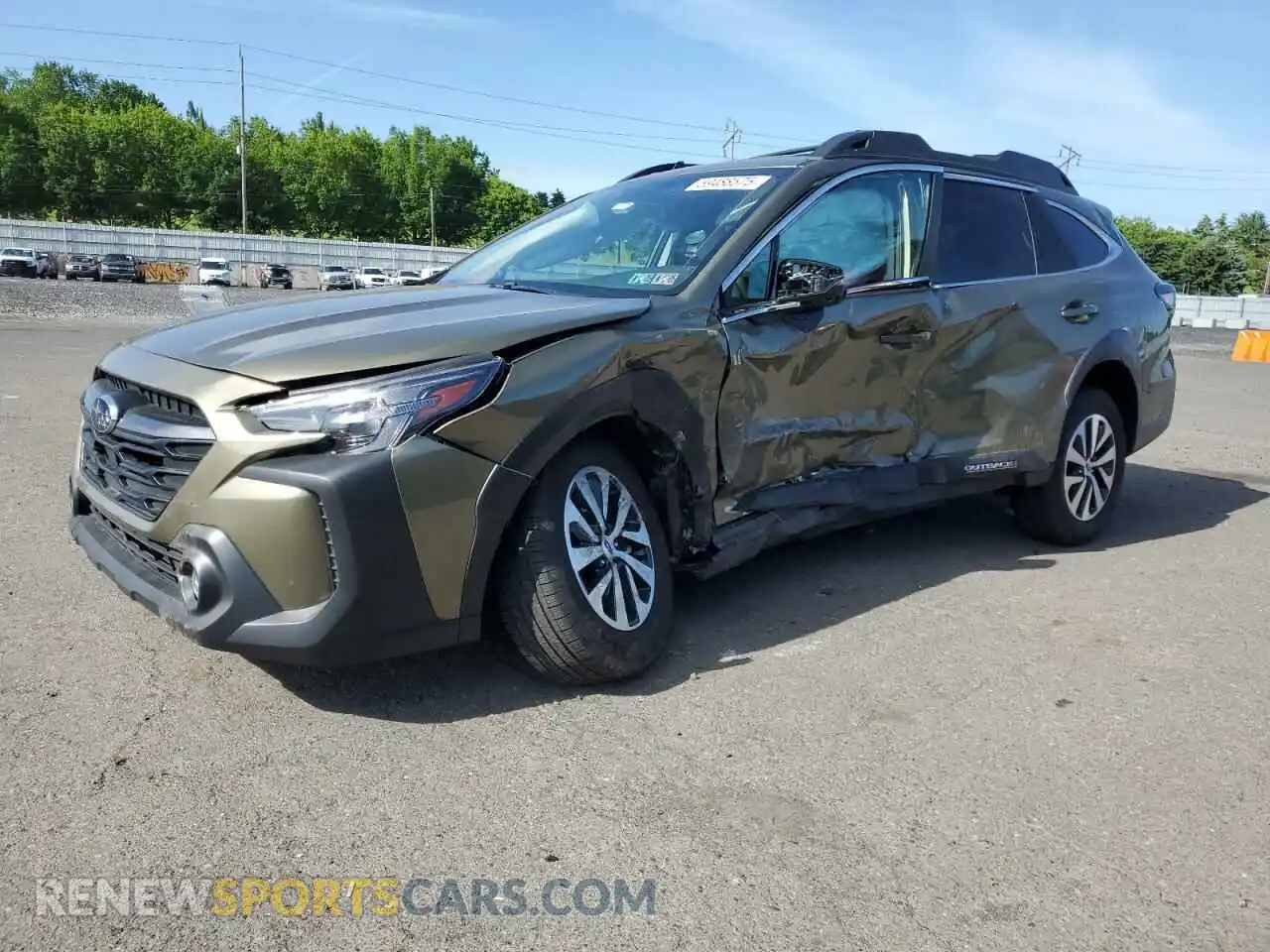 1 Photograph of a damaged car 4S4BTAFC2R3279207 SUBARU OUTBACK 2024