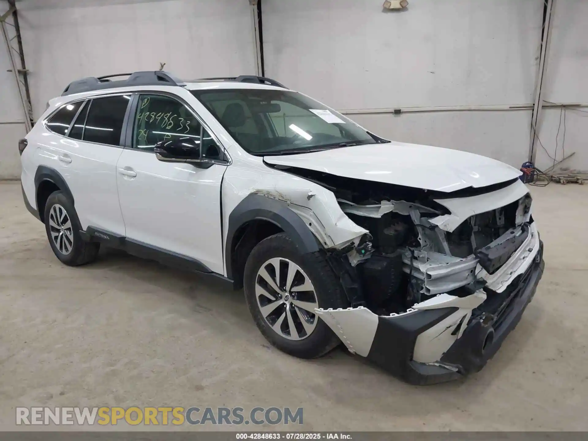 1 Photograph of a damaged car 4S4BTAFC3R3158959 SUBARU OUTBACK 2024