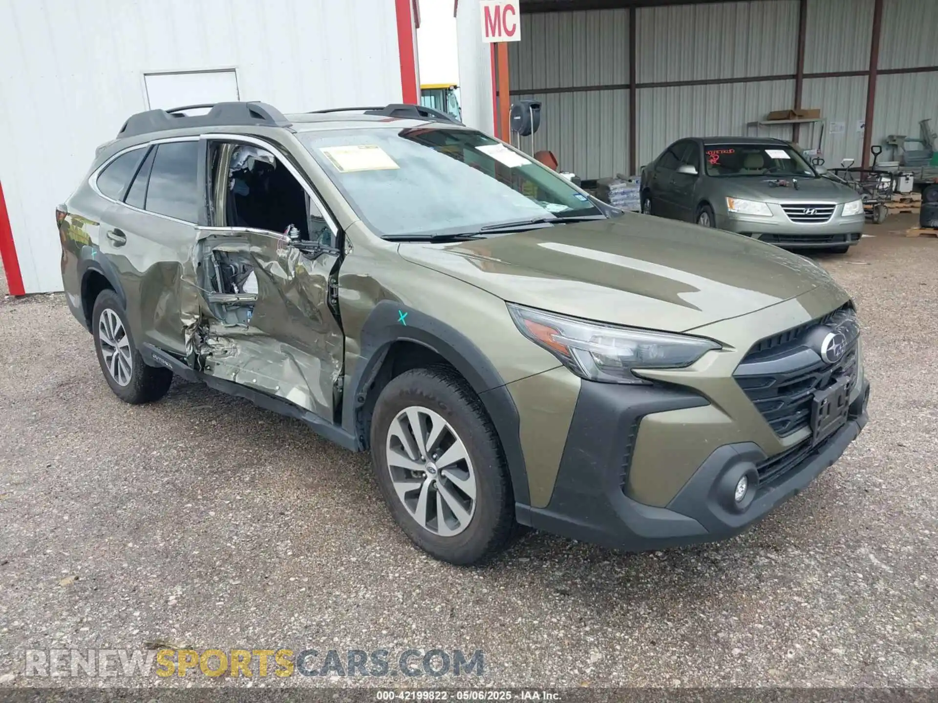 1 Photograph of a damaged car 4S4BTAFC3R3282634 SUBARU OUTBACK 2024
