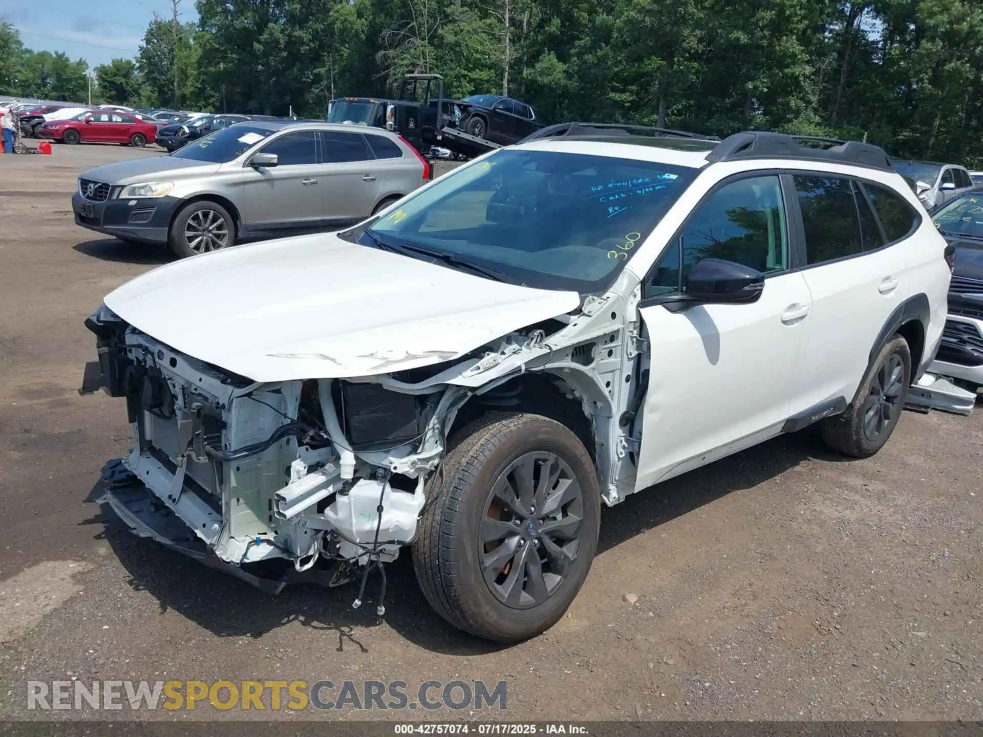 2 Photograph of a damaged car 4S4BTALC2R3162313 SUBARU OUTBACK 2024