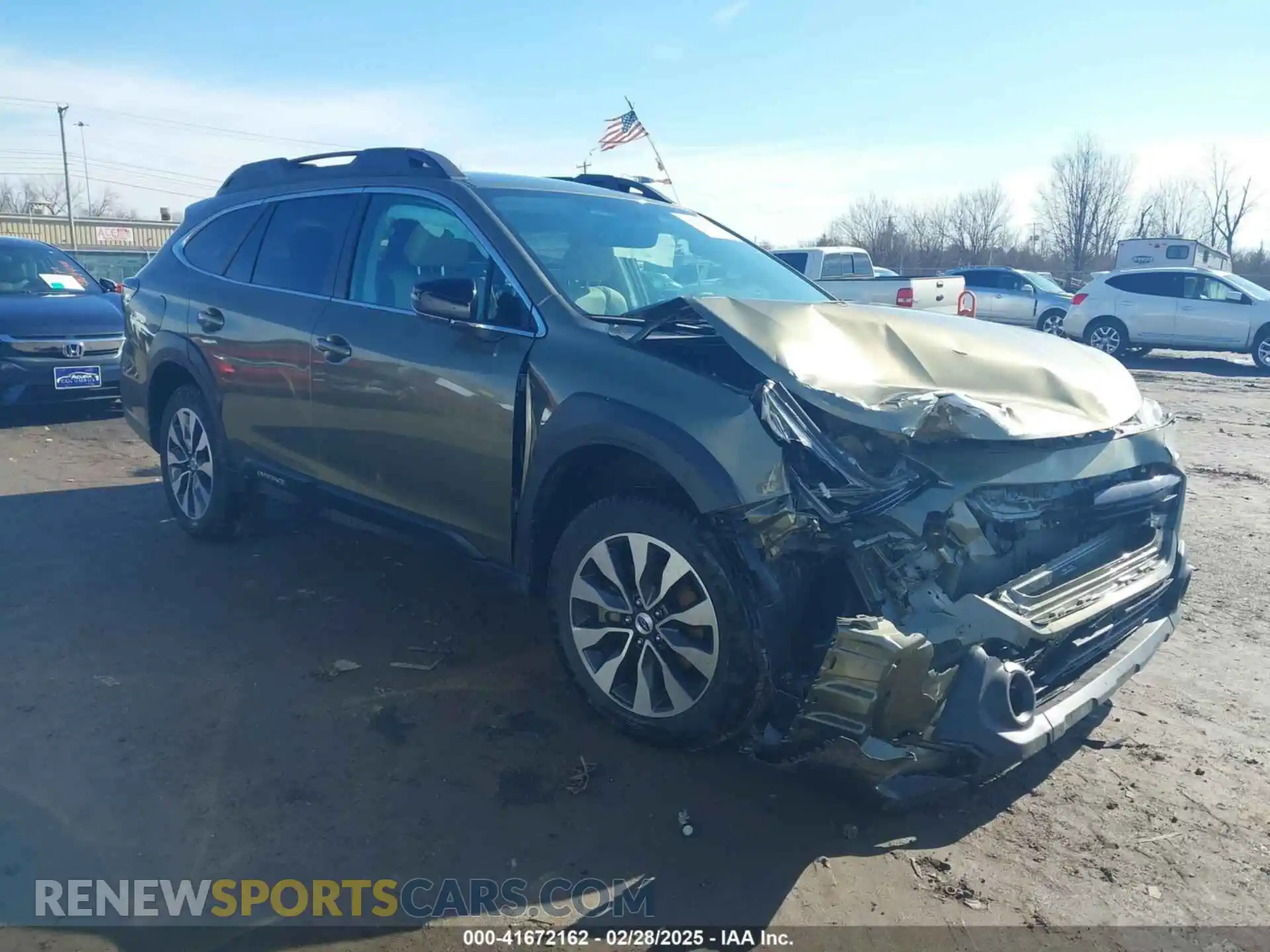 1 Photograph of a damaged car 4S4BTAMCXR3277112 SUBARU OUTBACK 2024