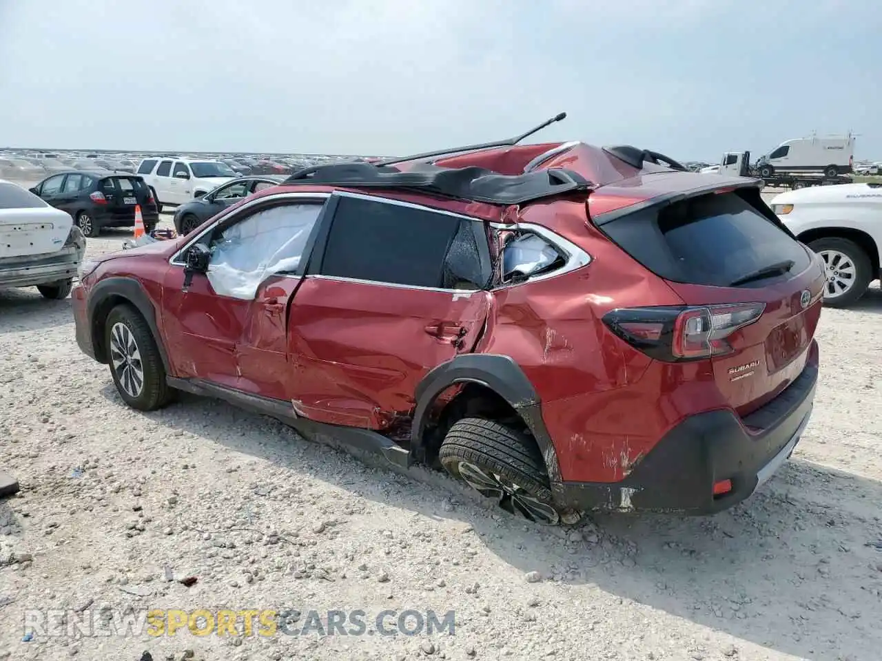 2 Photograph of a damaged car 4S4BTANC4R3232696 SUBARU OUTBACK 2024