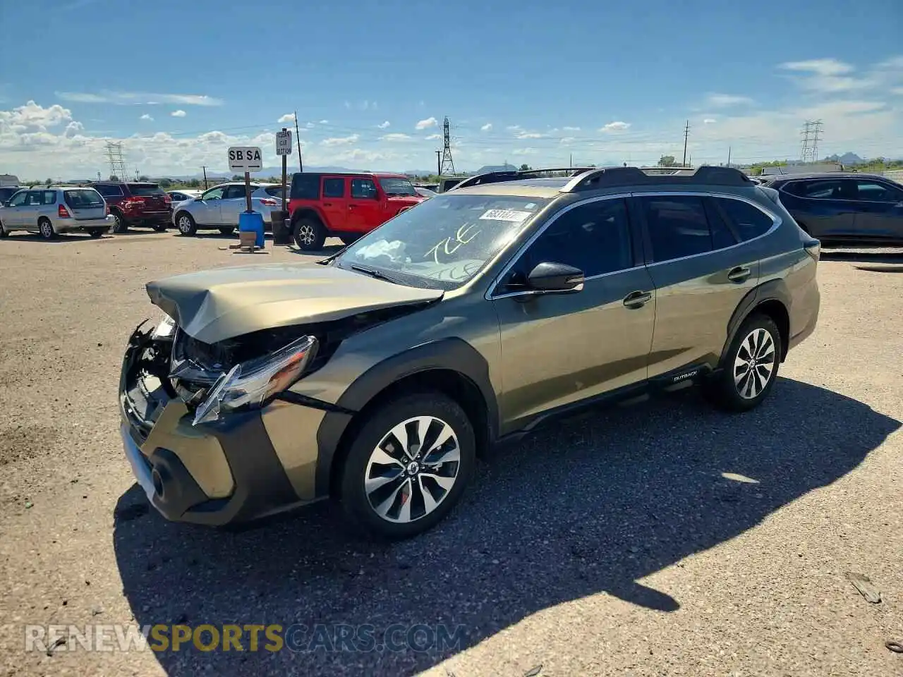 1 Photograph of a damaged car 4S4BTANC8R3141852 SUBARU OUTBACK 2024