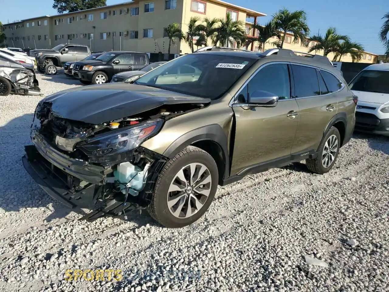 1 Photograph of a damaged car 4S4BTAPC6R3216772 SUBARU OUTBACK 2024