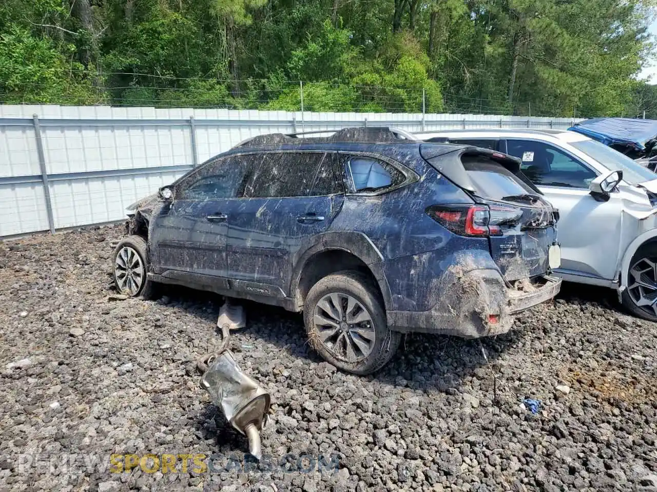 2 fotografías del automóvil dañado 4S4BTAPCXR3111569 SUBARU OUTBACK 2024