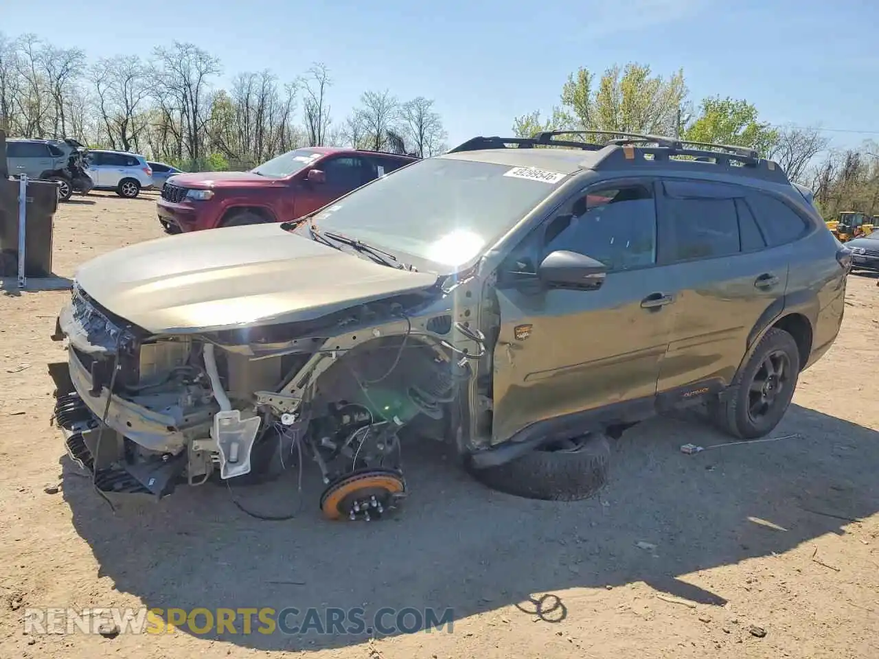 1 Photograph of a damaged car 4S4BTGUD6R3150031 SUBARU OUTBACK 2024