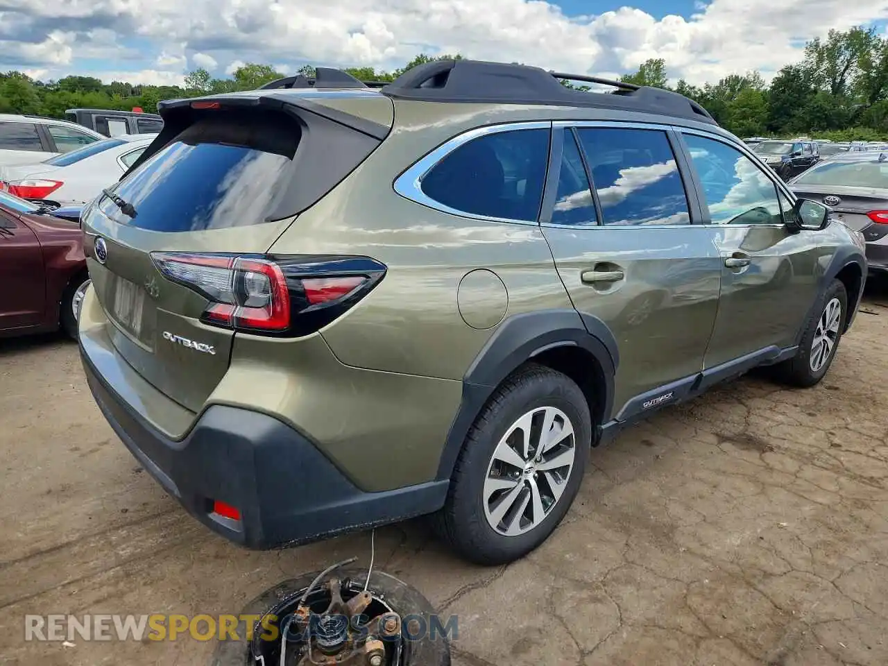 3 fotografías del automóvil dañado 4S4BTACCXS3237166 SUBARU OUTBACK 2025