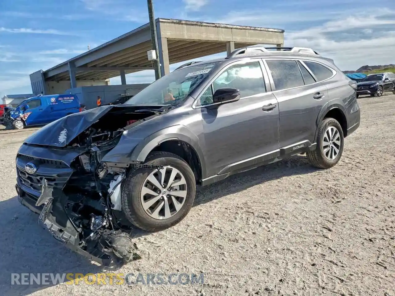 1 Photograph of a damaged car 4S4BTADC0S3335170 SUBARU OUTBACK 2025