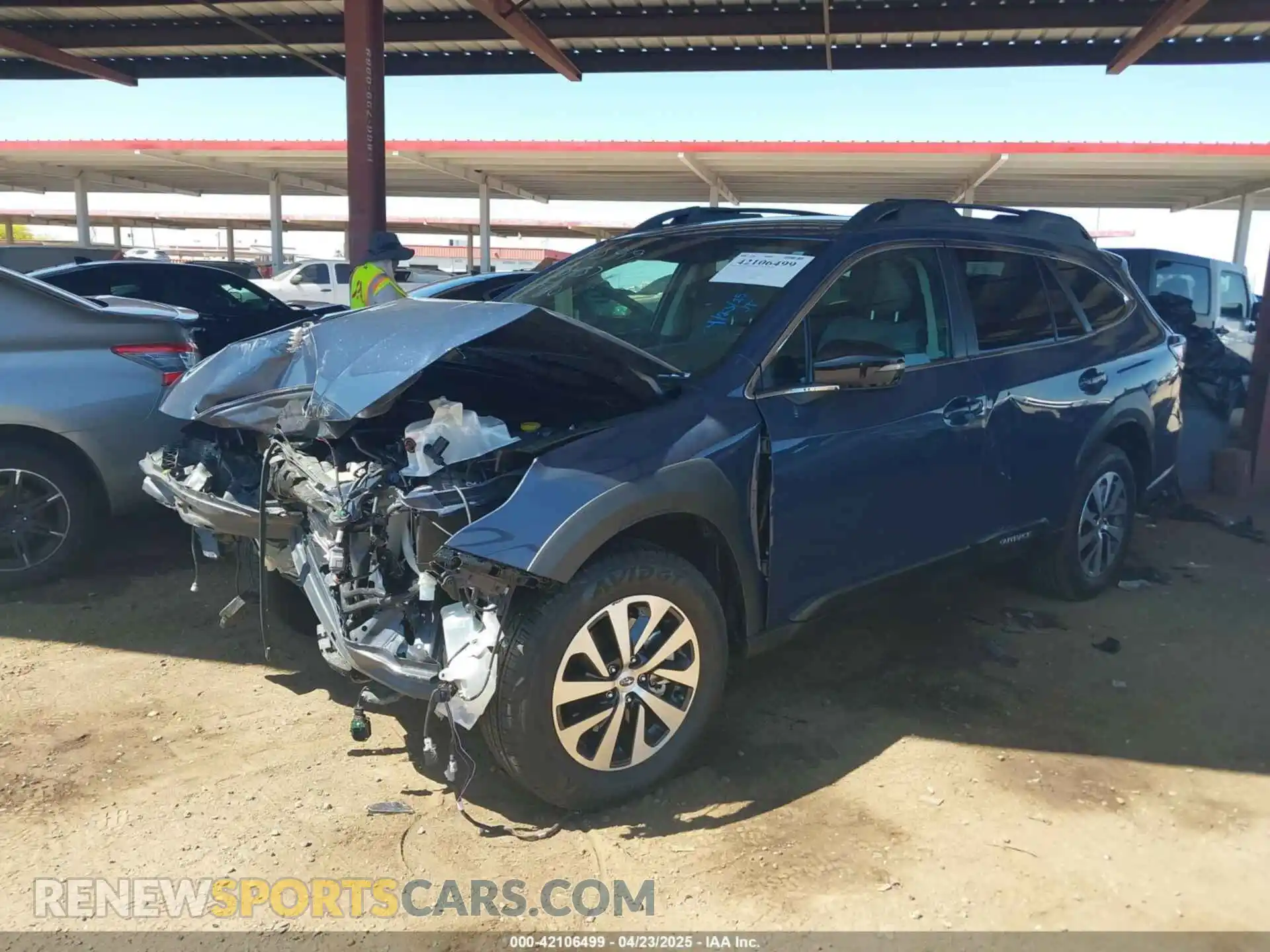2 Photograph of a damaged car 4S4BTADC5S3109710 SUBARU OUTBACK 2025