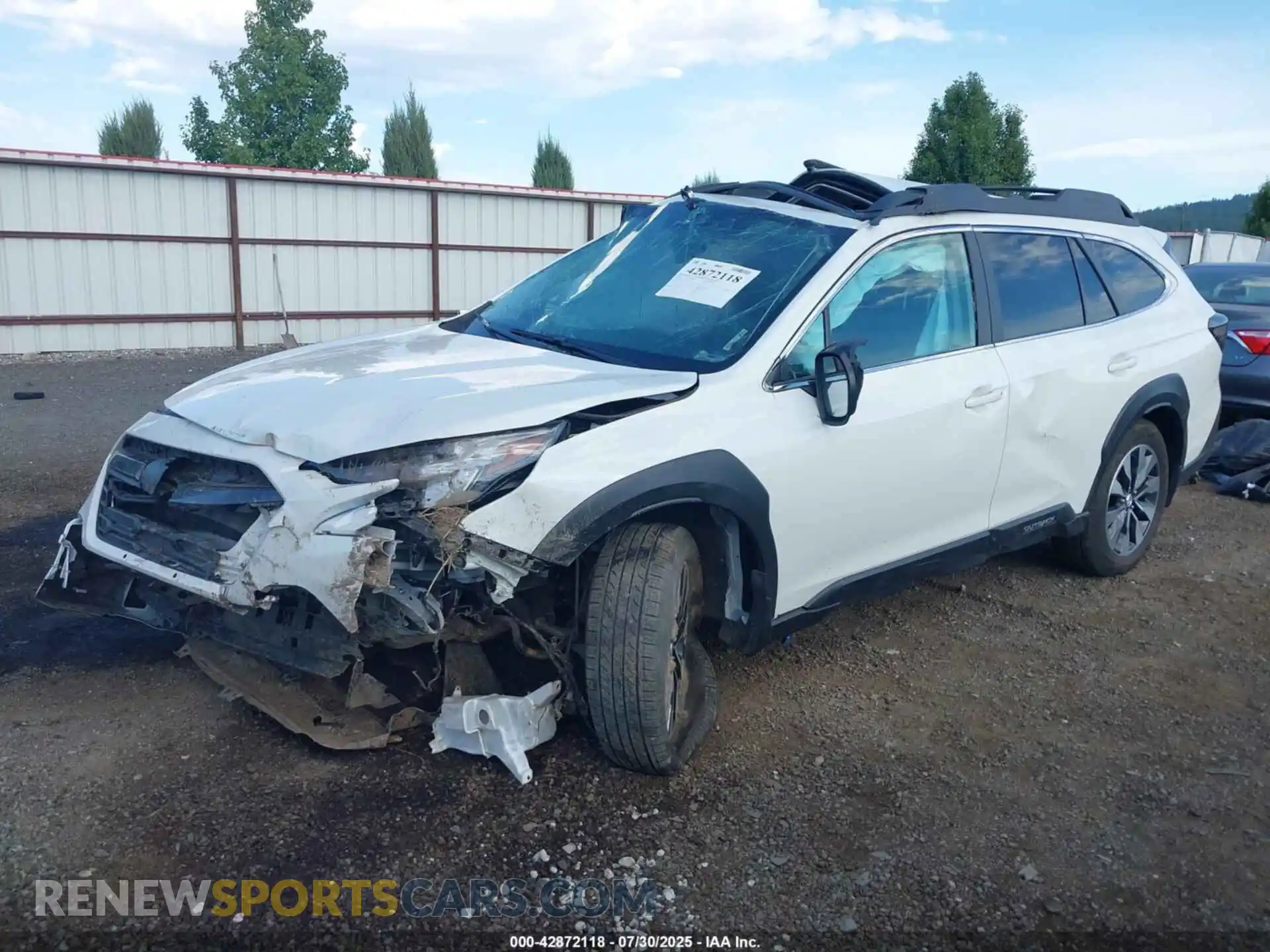 2 Photograph of a damaged car 4S4BTANCXS3129529 SUBARU OUTBACK 2025