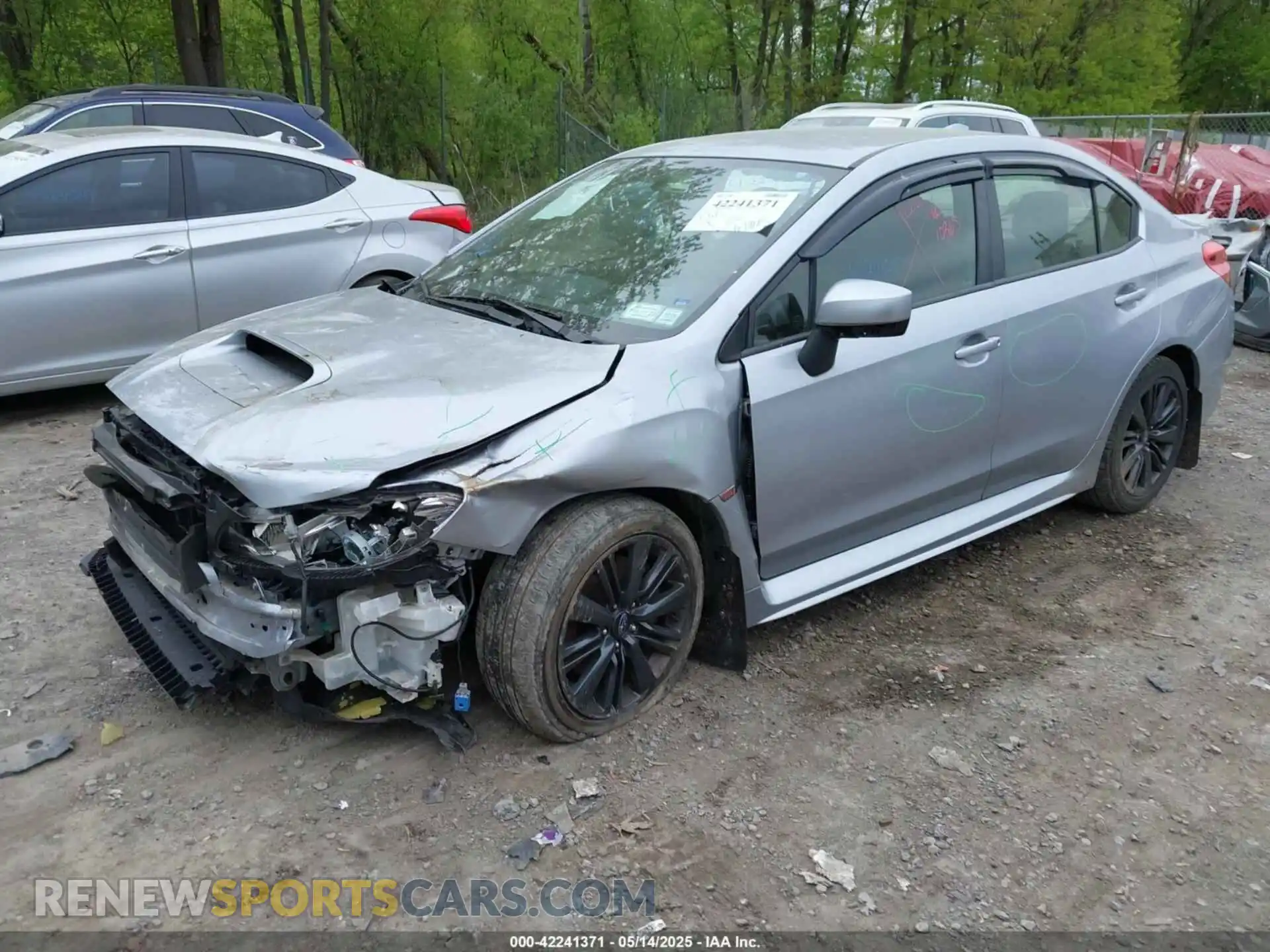 2 fotografías del automóvil dañado JF1VA1A65K9802124 SUBARU WRX 2019
