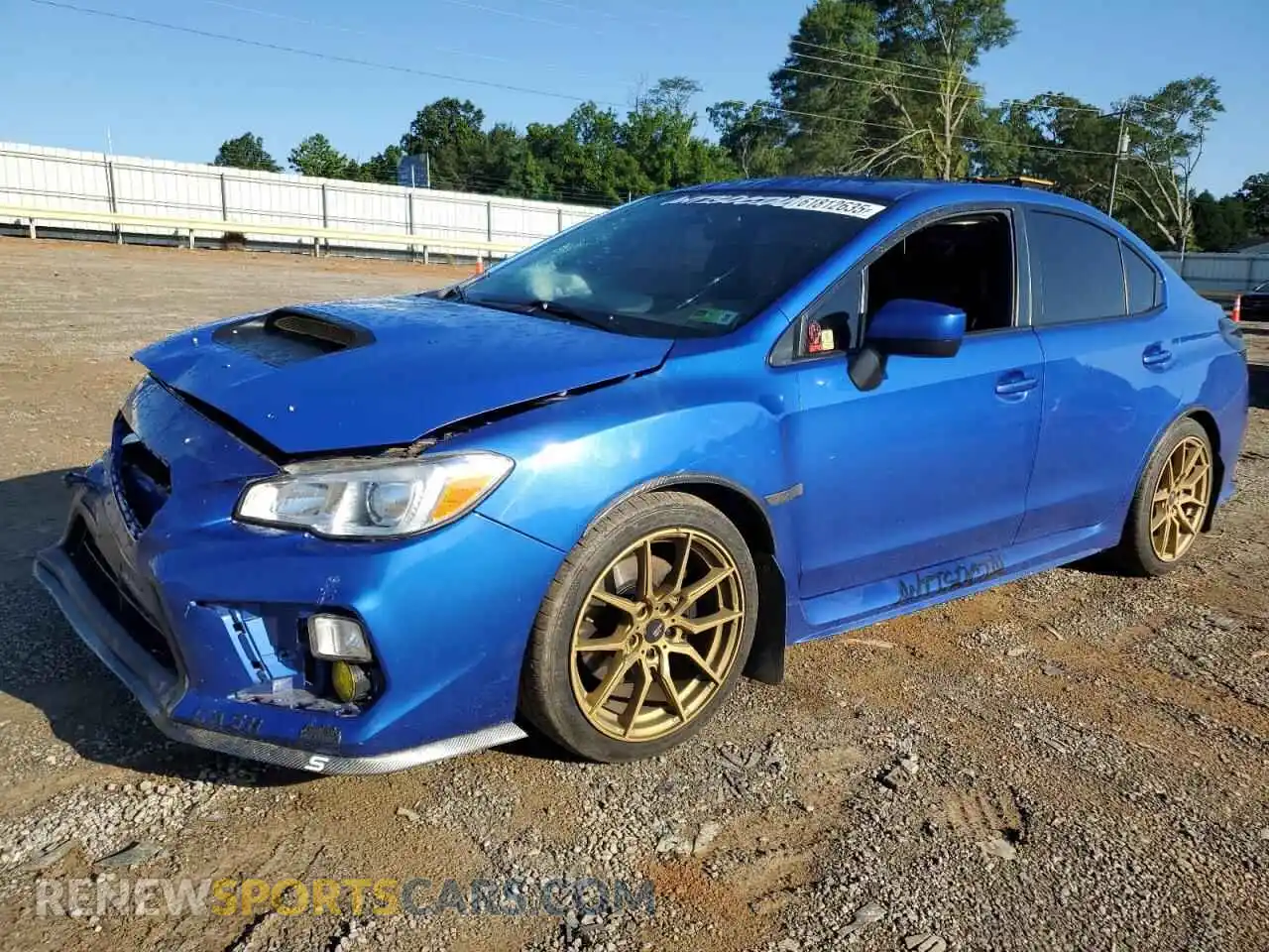 1 Photograph of a damaged car JF1VA1C65M9812880 SUBARU WRX 2021