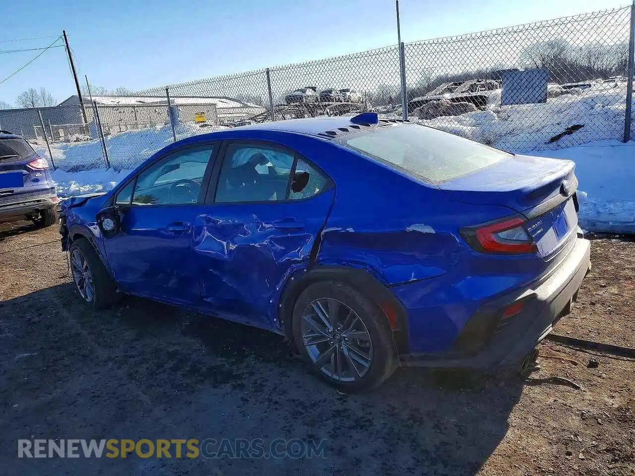 2 Photograph of a damaged car JF1VBAA60N9014479 SUBARU WRX 2022