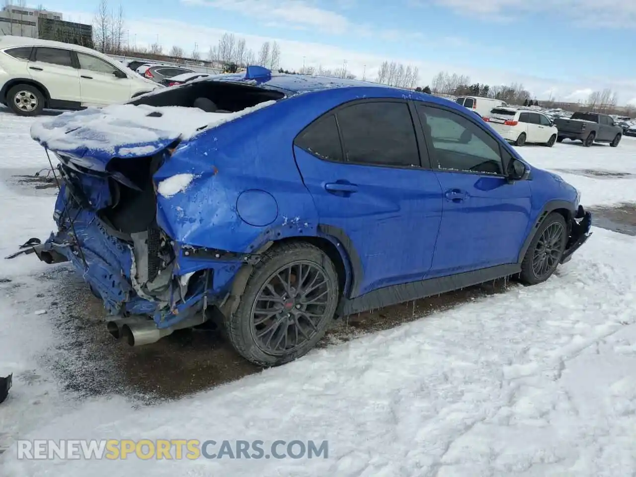3 fotografías del automóvil dañado JF1VBAL67N9018610 SUBARU WRX 2022