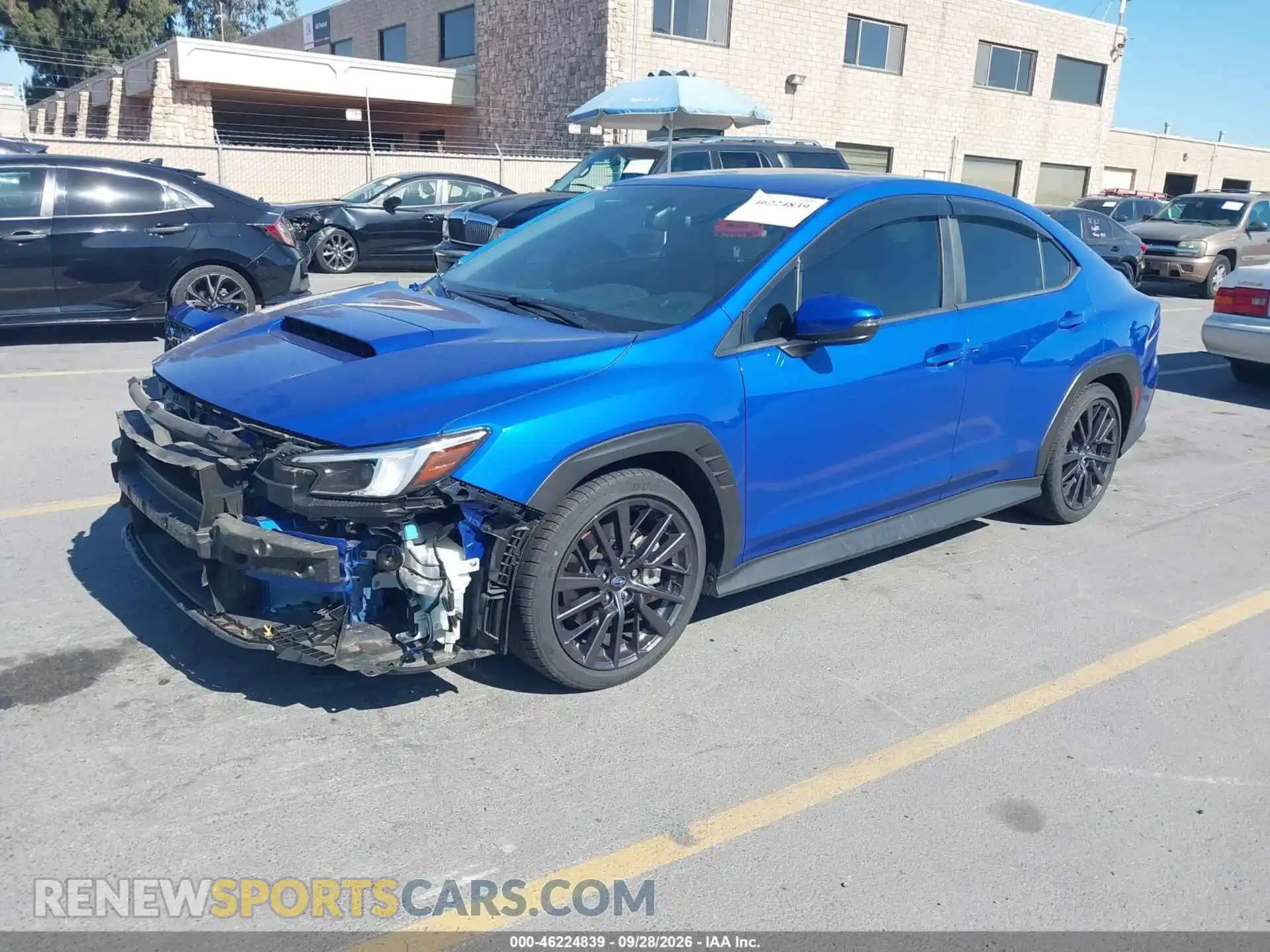 2 Photograph of a damaged car JF1VBAL68N9033701 SUBARU WRX 2022
