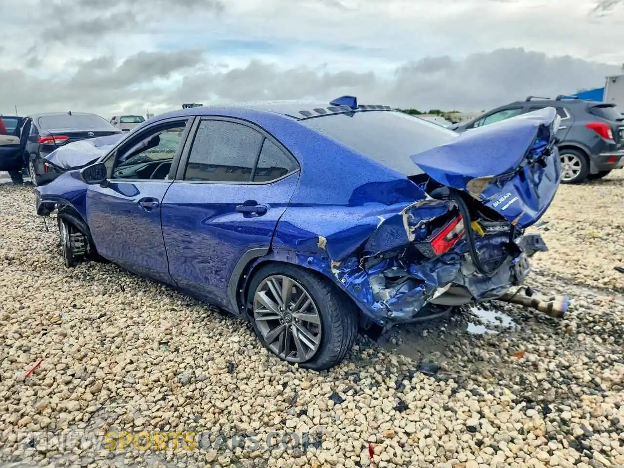 2 fotografías del automóvil dañado JF1VBAA62P9815840 SUBARU WRX 2023