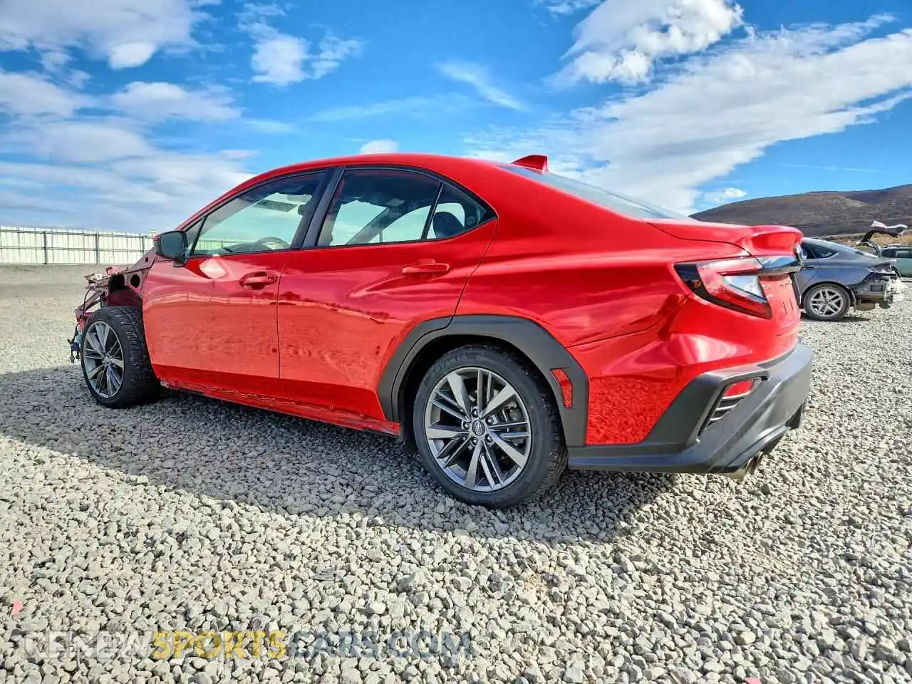 2 fotografías del automóvil dañado JF1VBAA68P9803062 SUBARU WRX 2023