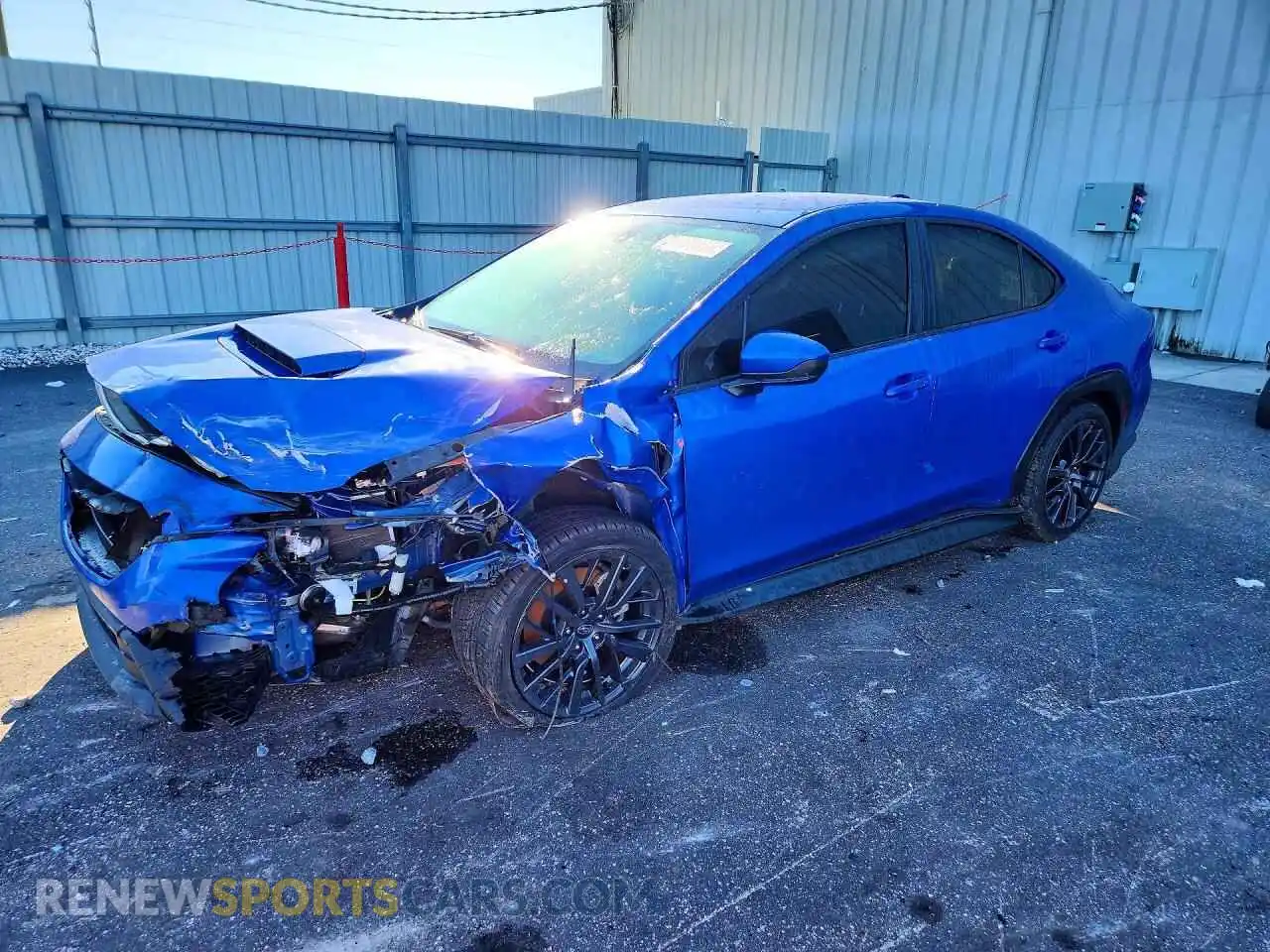 1 Photograph of a damaged car JF1VBAF6XP9814802 SUBARU WRX 2023