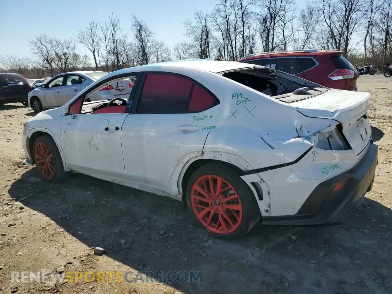 2 fotografías del automóvil dañado JF1VBAL69P9803990 SUBARU WRX 2023