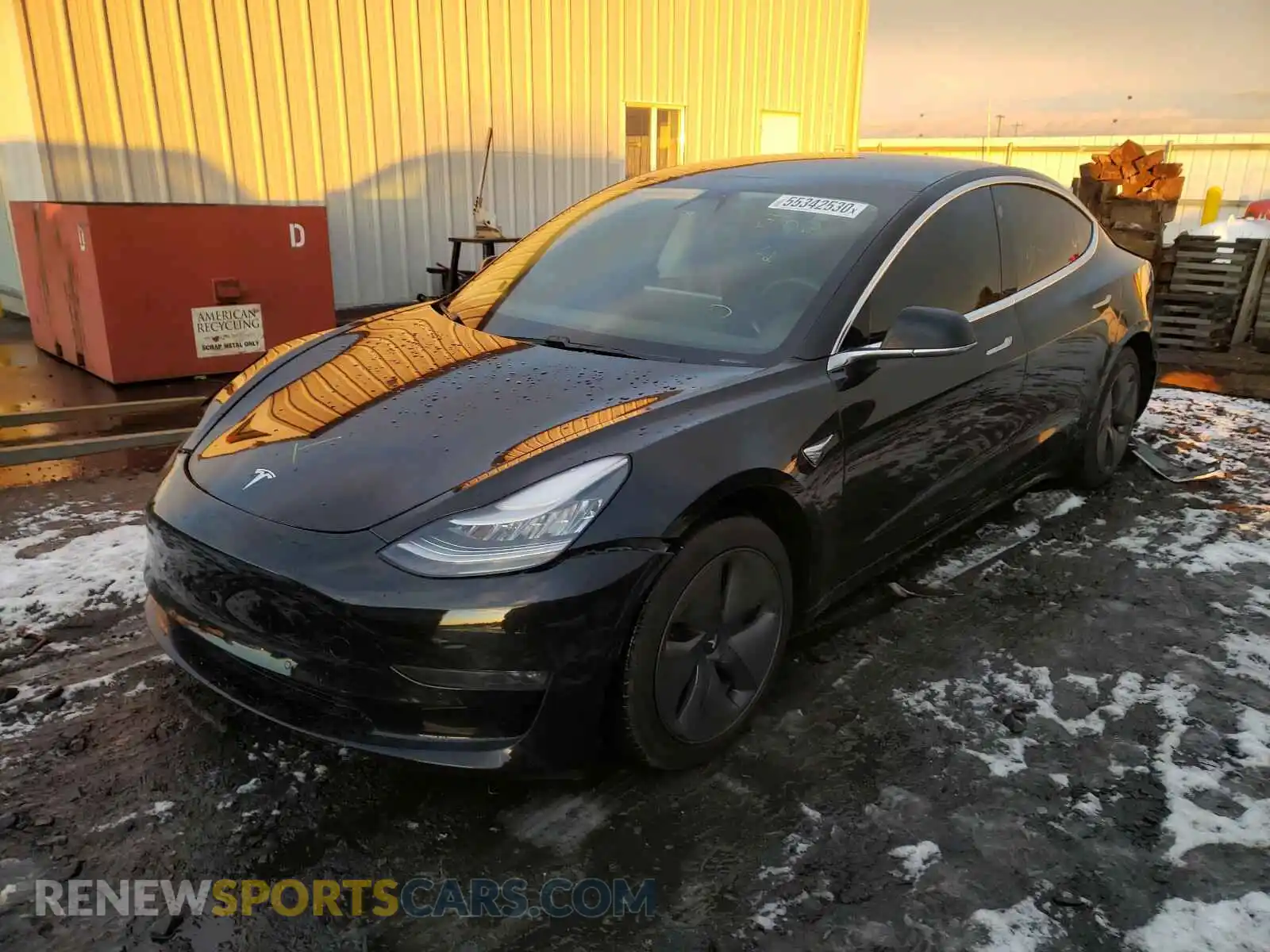 2 Photograph of a damaged car 5YJ3E13B9KF385240 TESLA MODEL 3 2019
