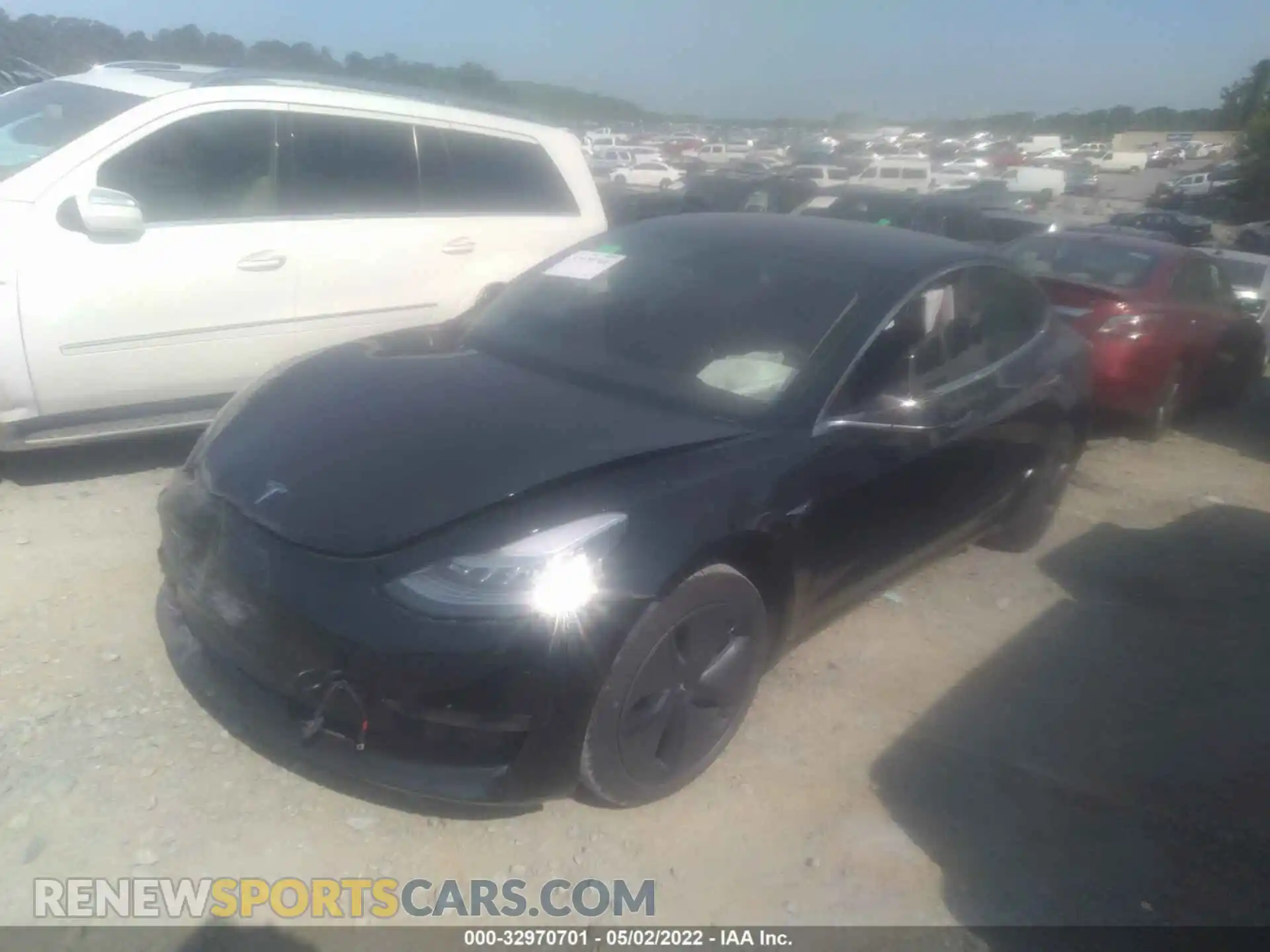 2 Photograph of a damaged car 5YJ3E1EA0KF298043 TESLA MODEL 3 2019
