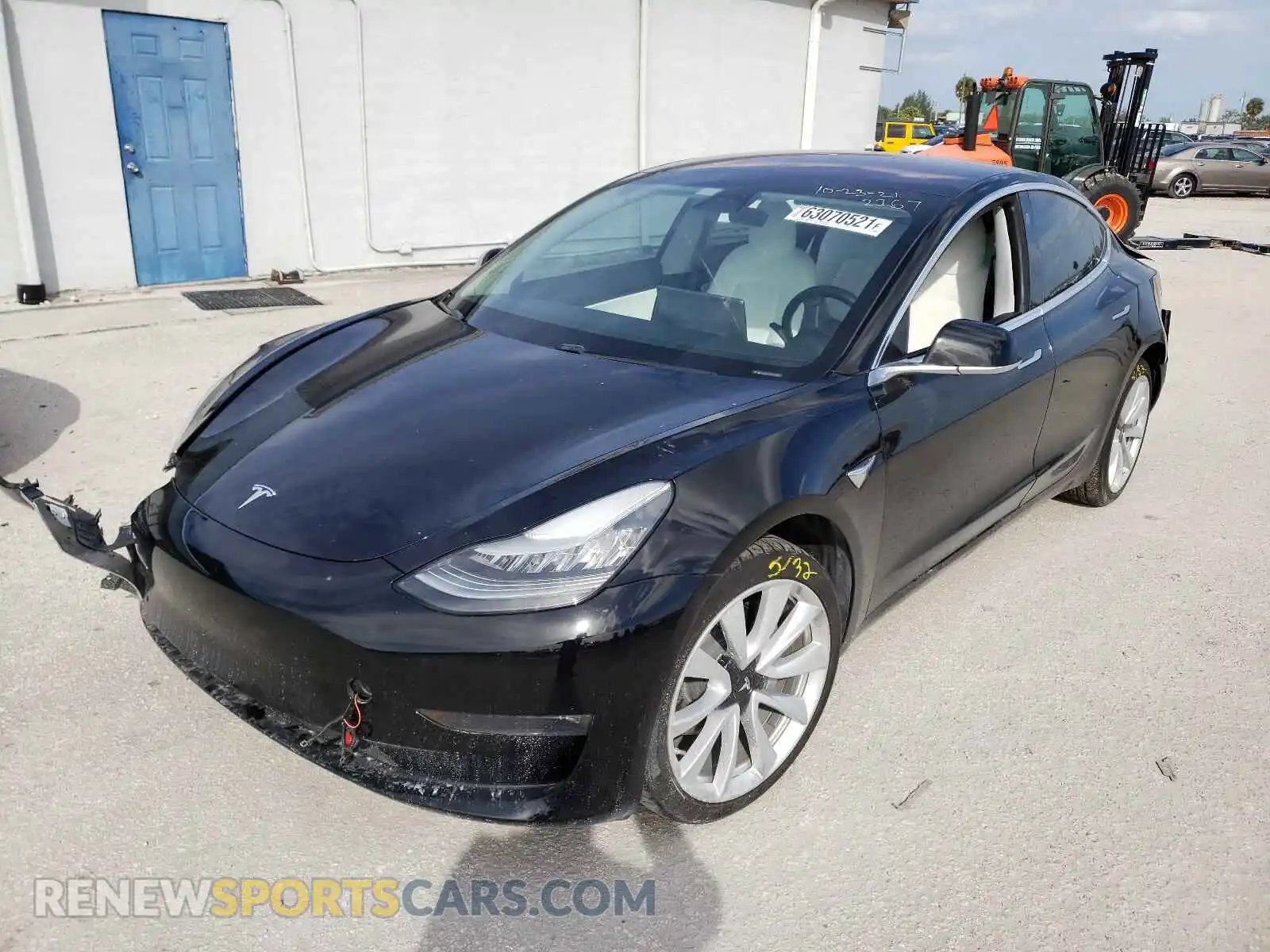 2 Фотография поврежденного автомобиля 5YJ3E1EA0KF302267 TESLA MODEL 3 2019