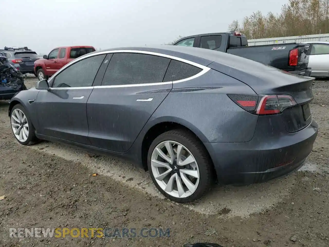 2 Photograph of a damaged car 5YJ3E1EA0KF302379 TESLA MODEL 3 2019