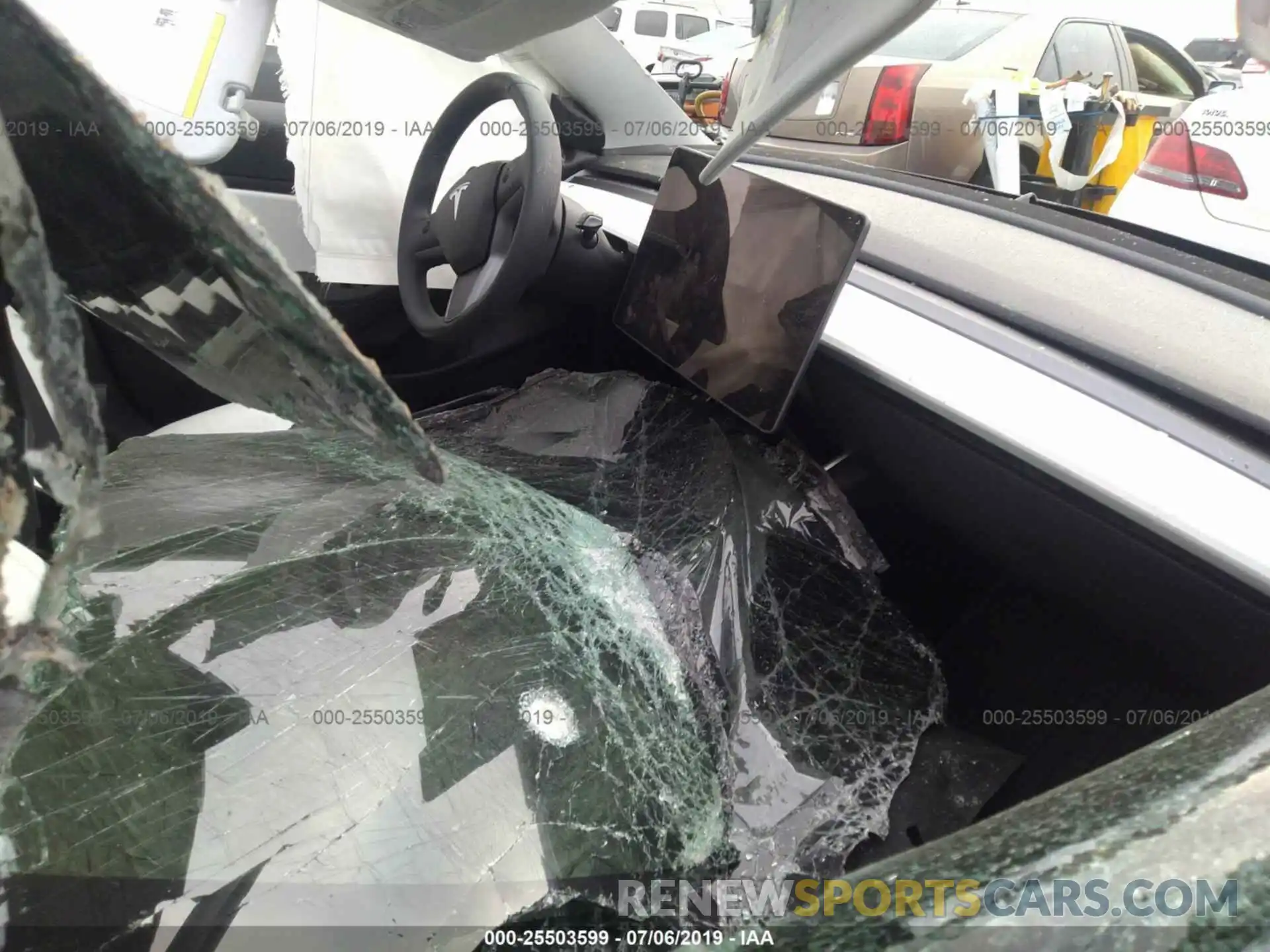 5 Photograph of a damaged car 5YJ3E1EA0KF312006 TESLA MODEL 3 2019